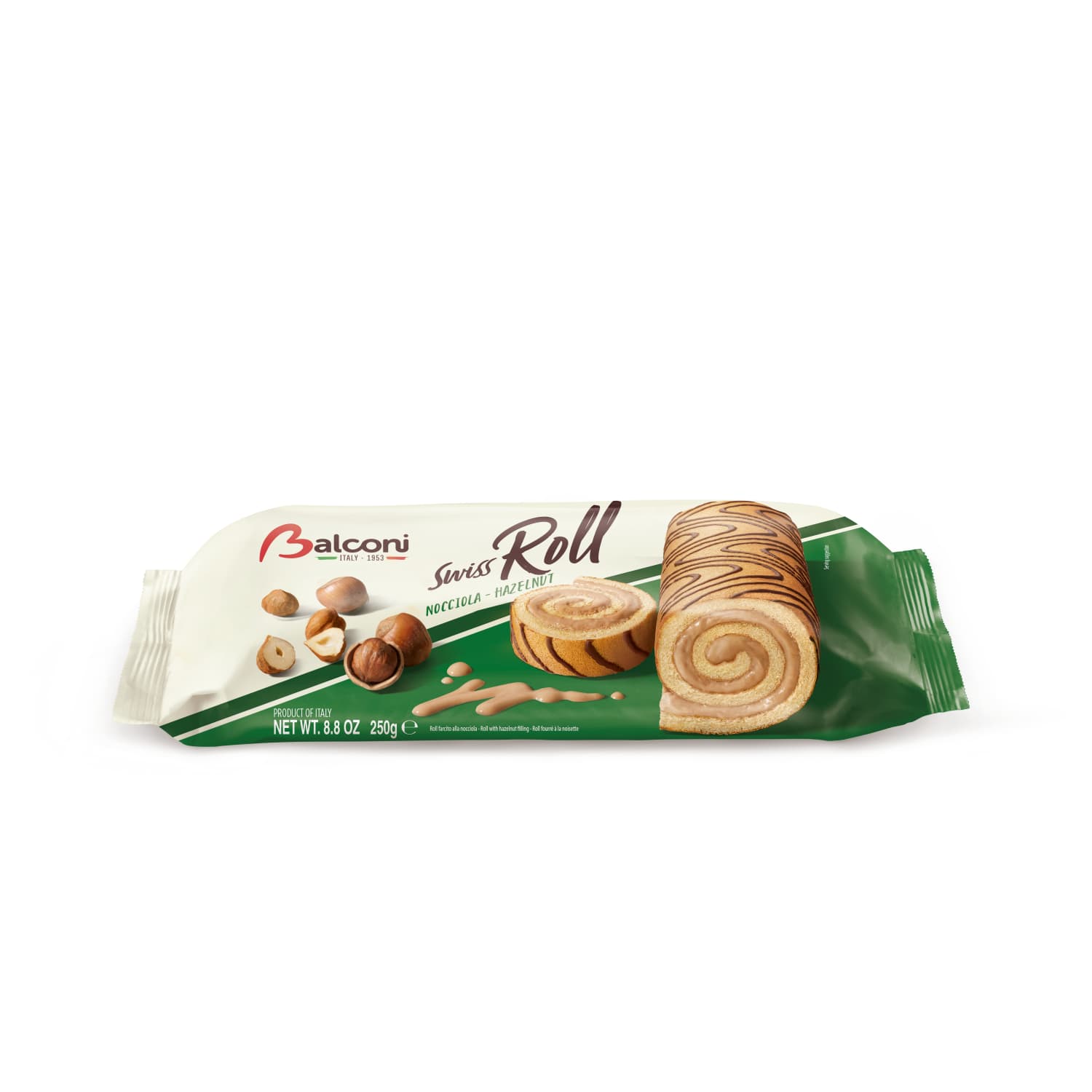 Kūka rulete Balconi ar riekstiem 250g