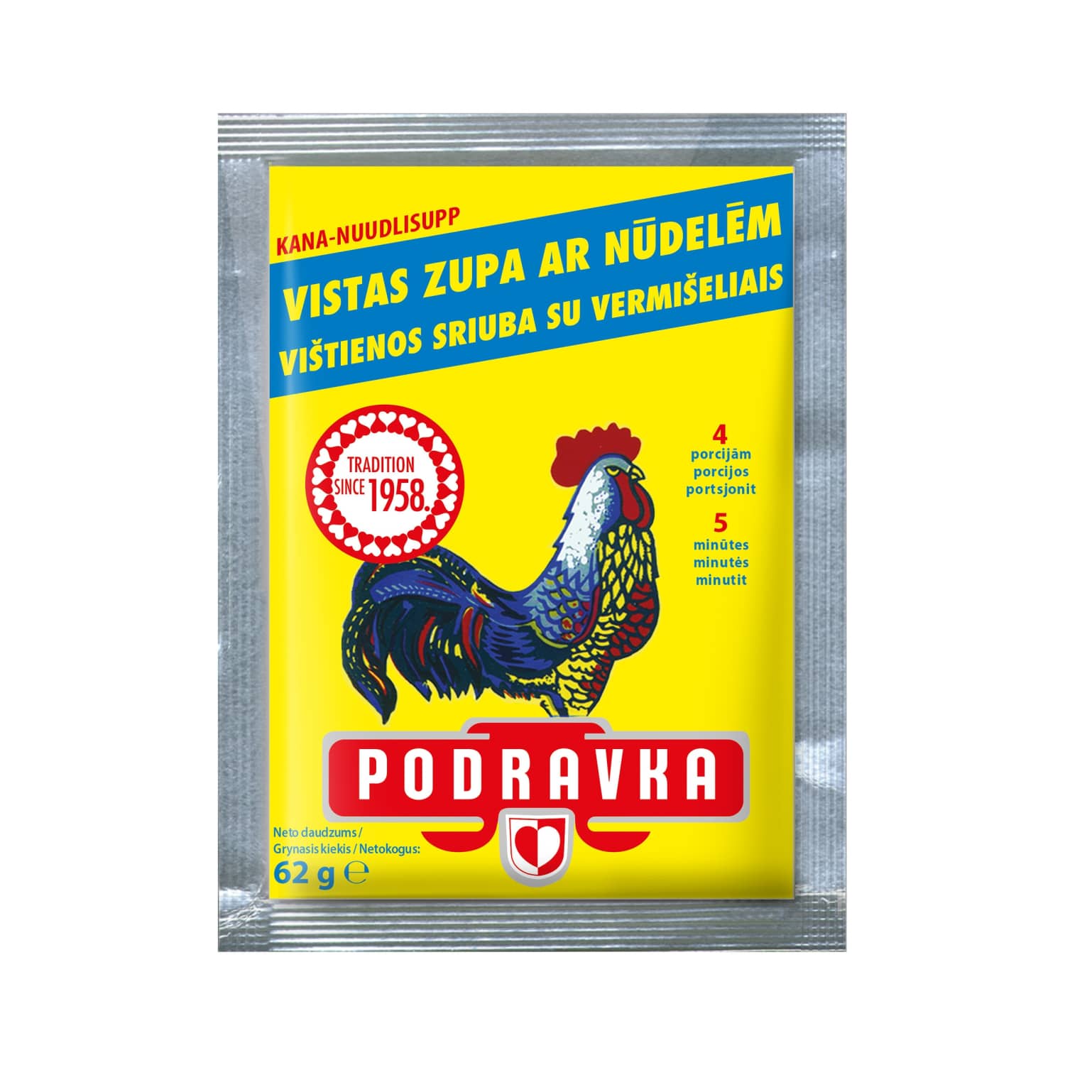 Kanasupp nuudlitega Podravka 62g