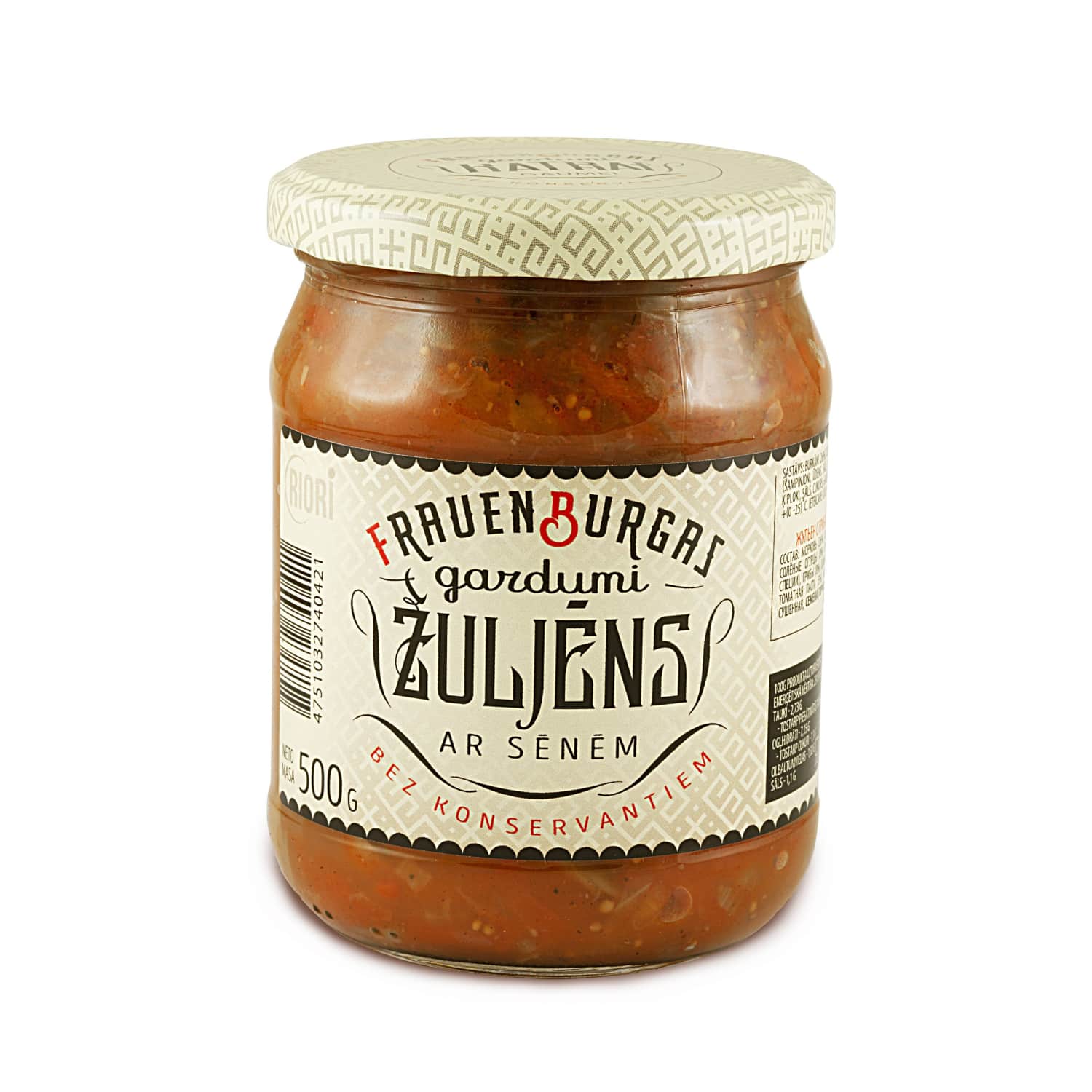 Žuljēns ar sēnēm Frauenburgas gardumi 500g