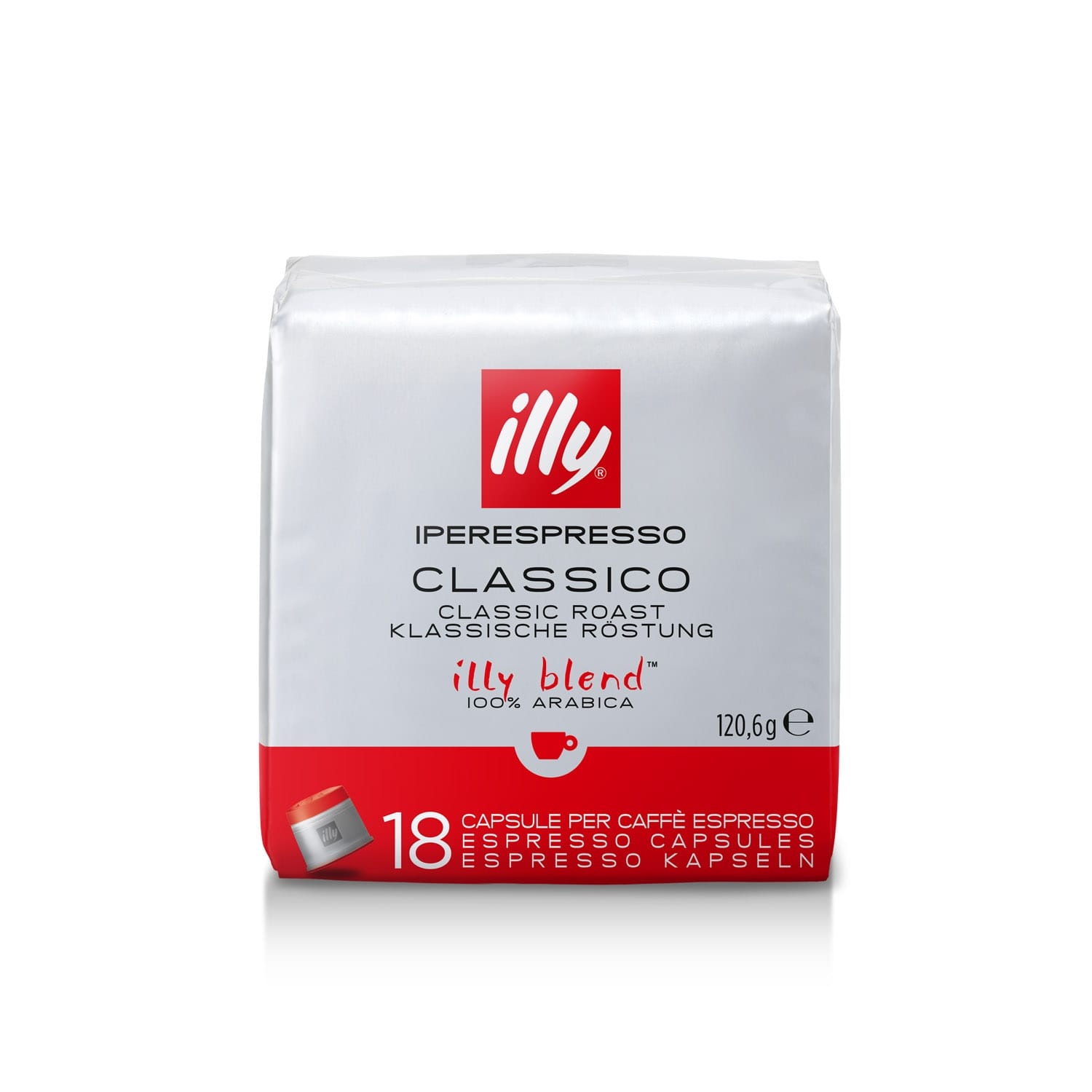 Kafijas kap. Illy Espresso vid. grauzd. 121g