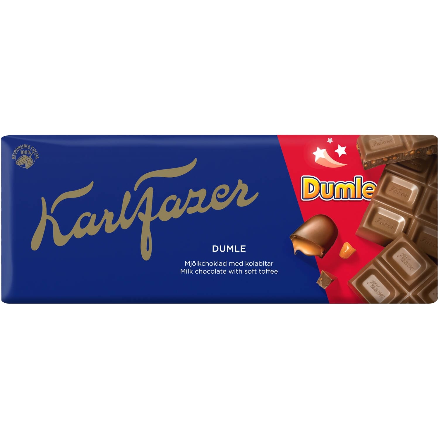 Šokolāde Karl Fazer Dumle ar īrisa gab. 180g