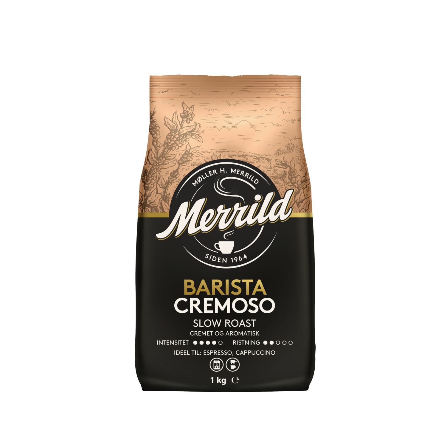 Kavos pupelės MERRILD BARISTA CREMOSO, 1 kg