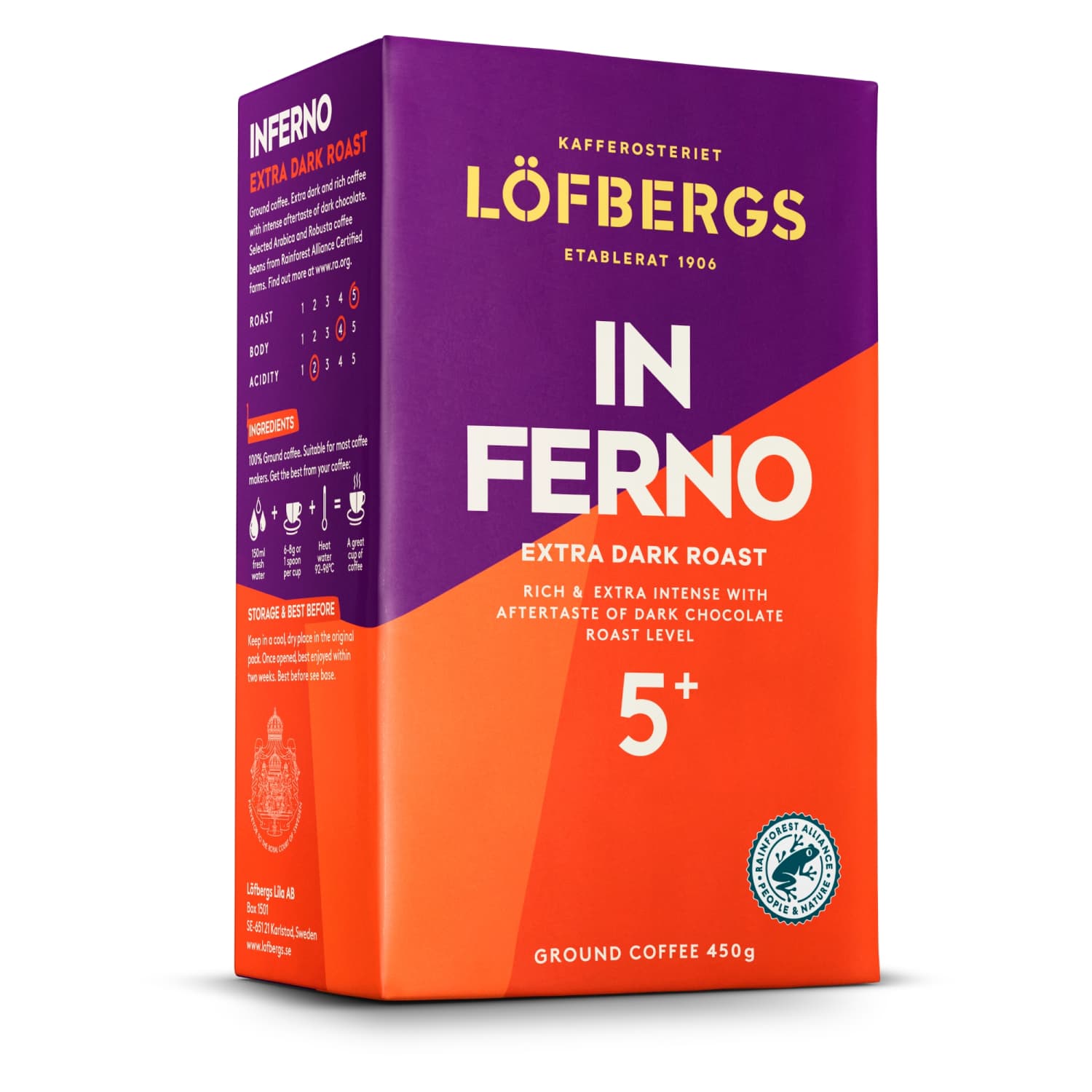 Malta kafija Lofbergs Inferno Ex.Dark 450g
