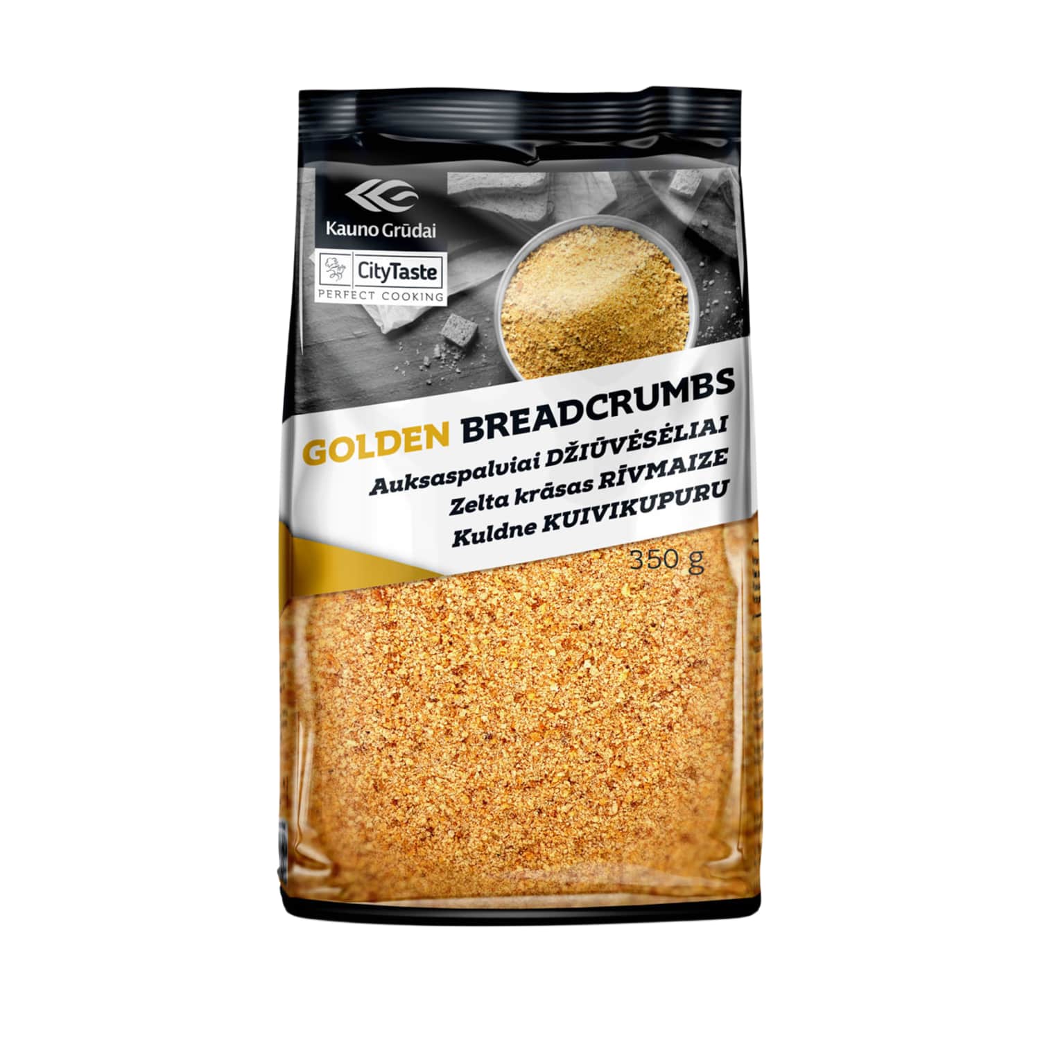 Auksaspalviai džiūvėsėliai CITY TASTE, 350 g