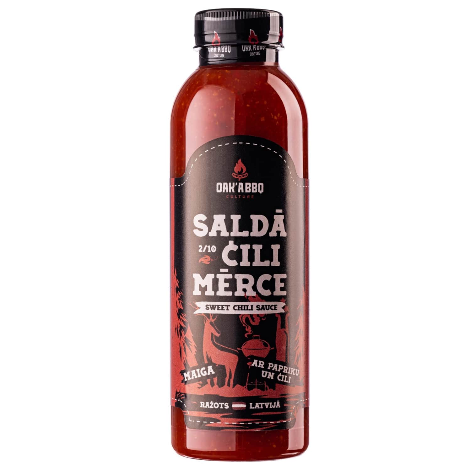 Saldā čili mērce Oak'a BBQ 600g