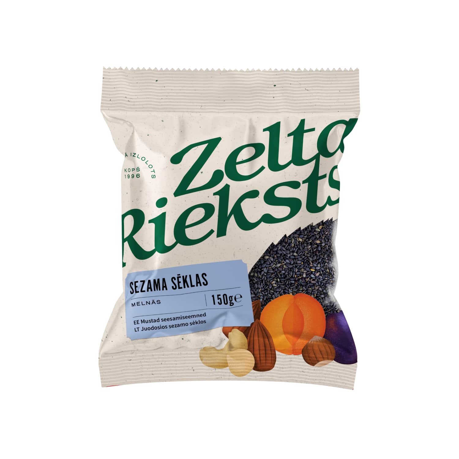 Seesamiseemned mustad Zelta Rieksts 150g
