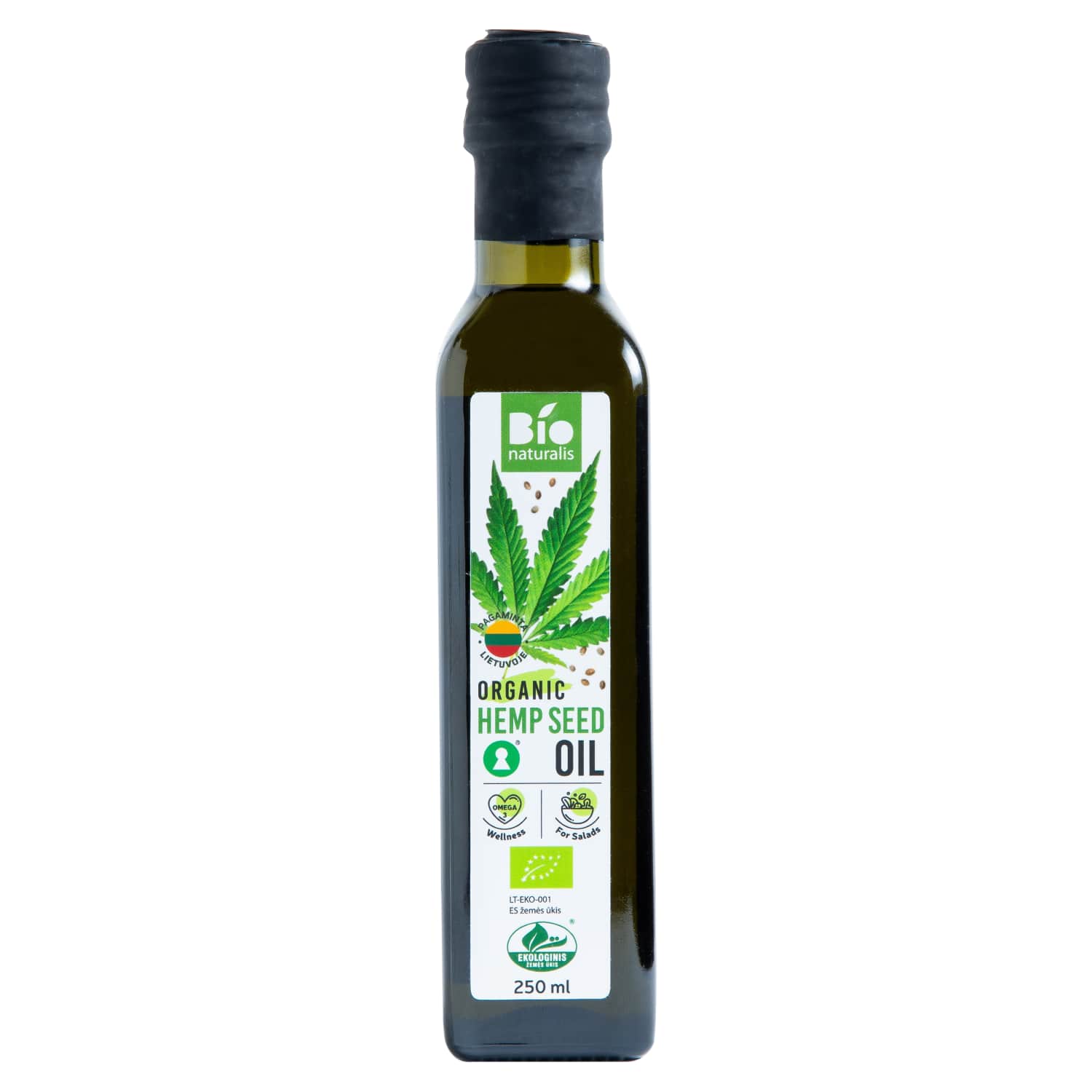 Org. kaņepju sēklu eļļa Bionaturalis 250ml