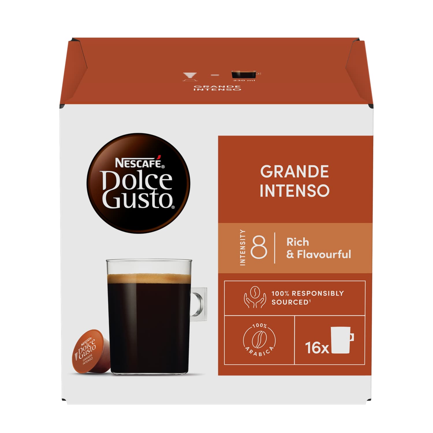 Kafijas kaps. Nescafe Grande Intenso 132,8g