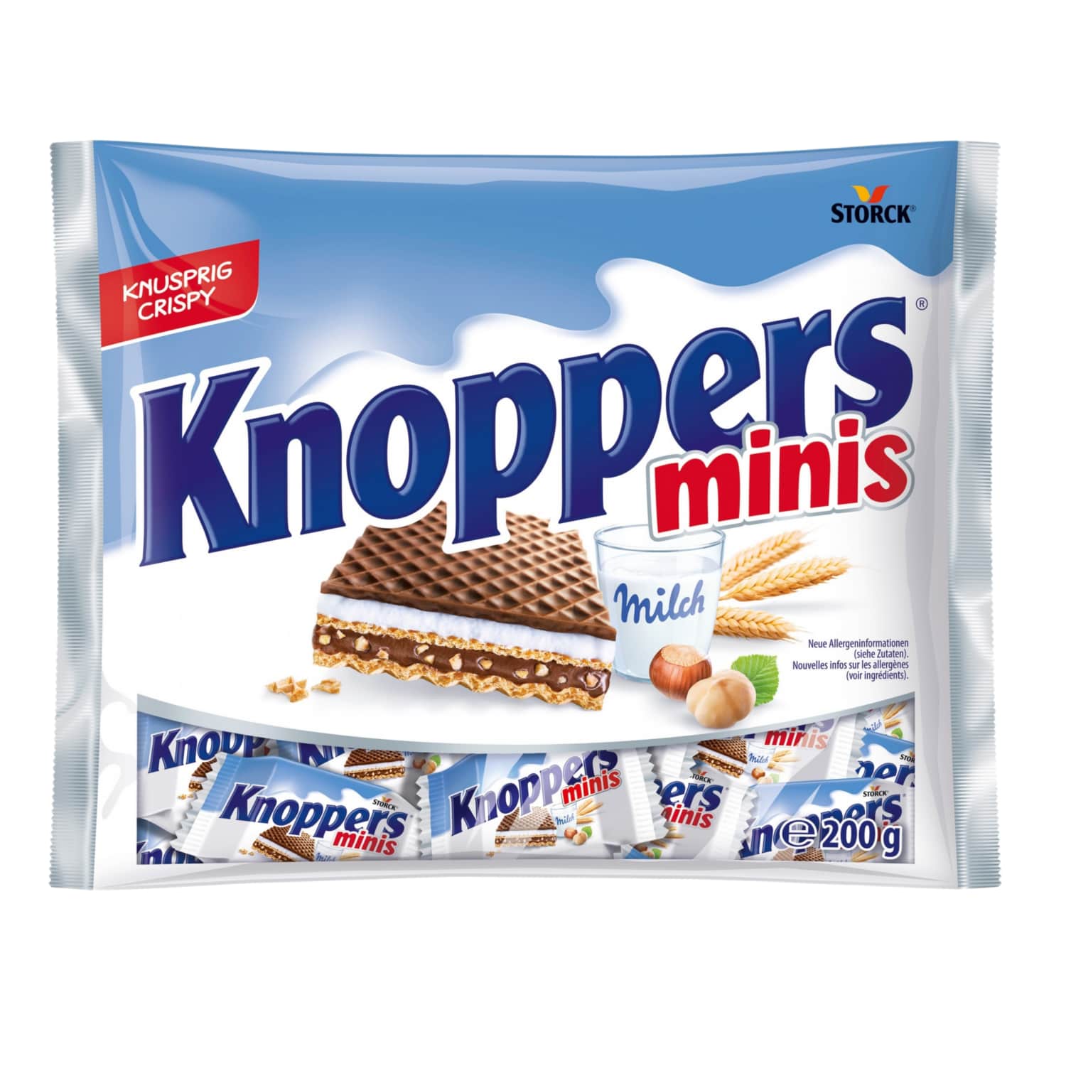 Vahvel Knoppers Minis 200g