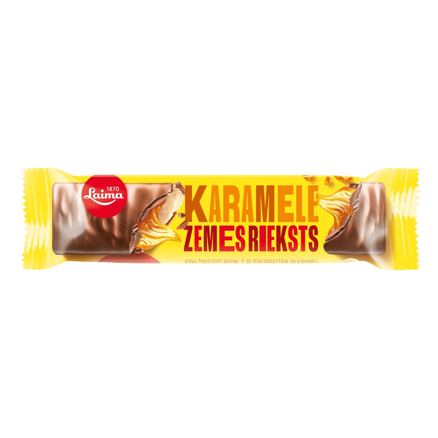 Piena šok.batoniņš ar zemesr. un karameli 50g