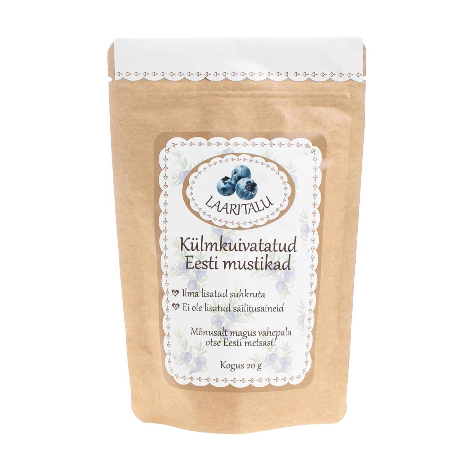 Külmkuivatatud mustikad Laari Talu 20g