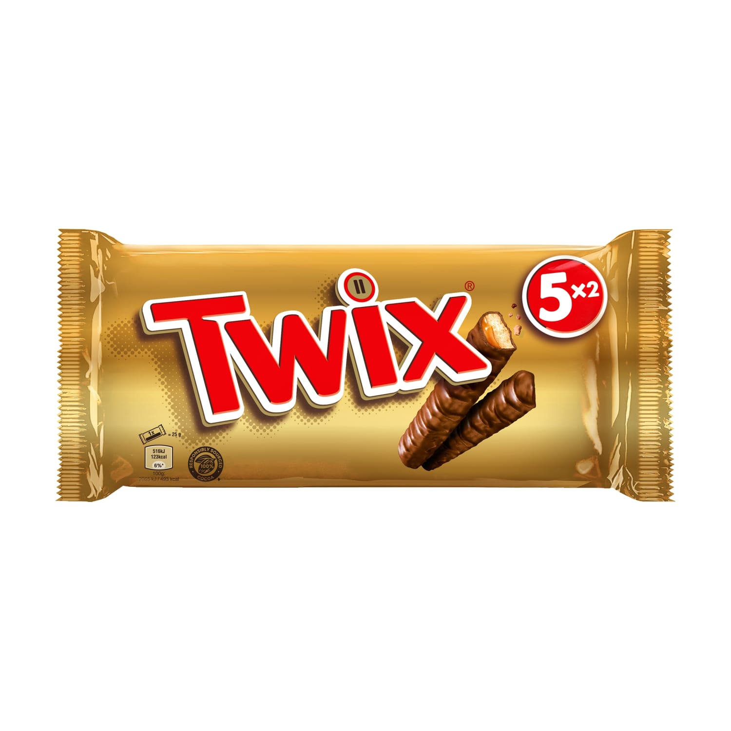 Šokolādes batoniņi Twix 5gab 250g