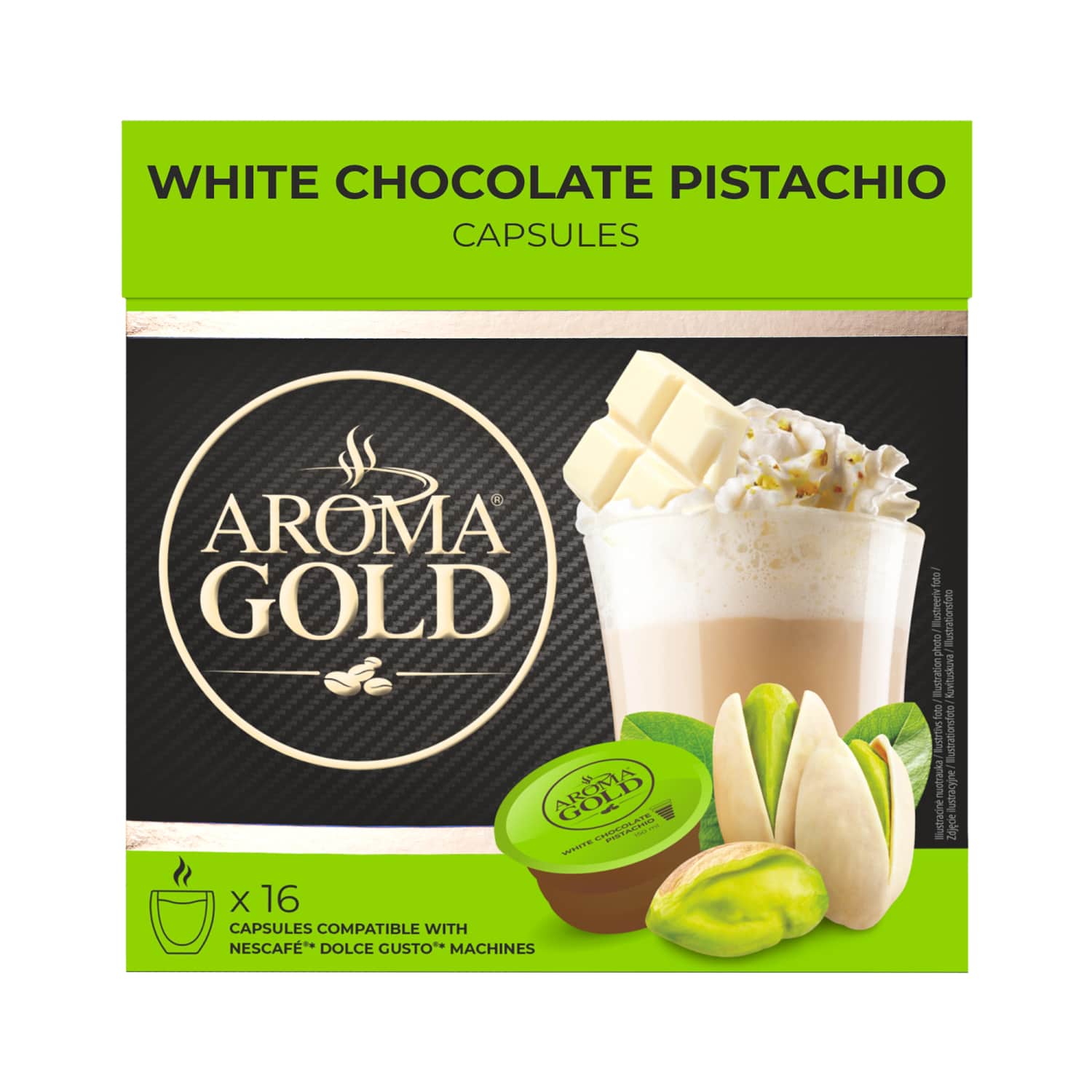 Kohvikapslid Aroma Gold Pistachio 256g
