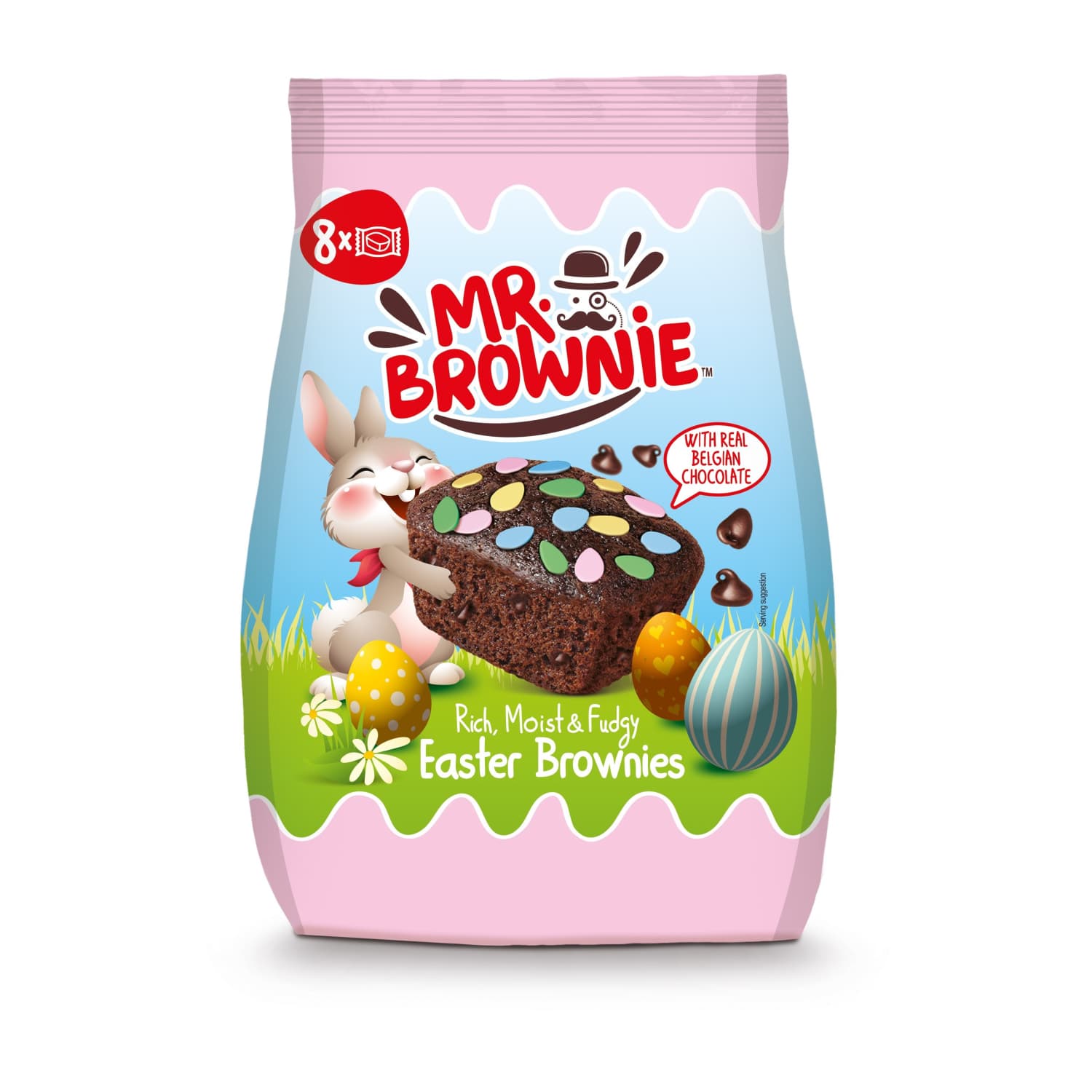 Brownie Belgia šok. tükkidega Mr Brownie 200g