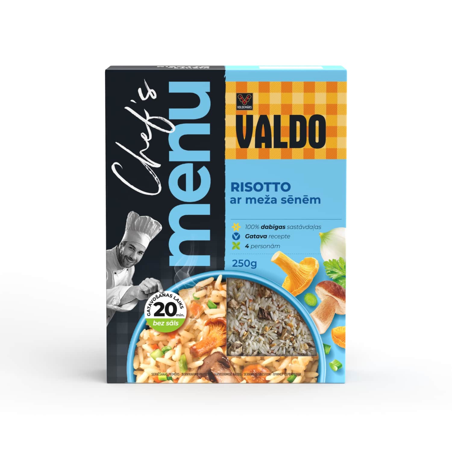 Risotto Valdo ar meža sēnēm 250g