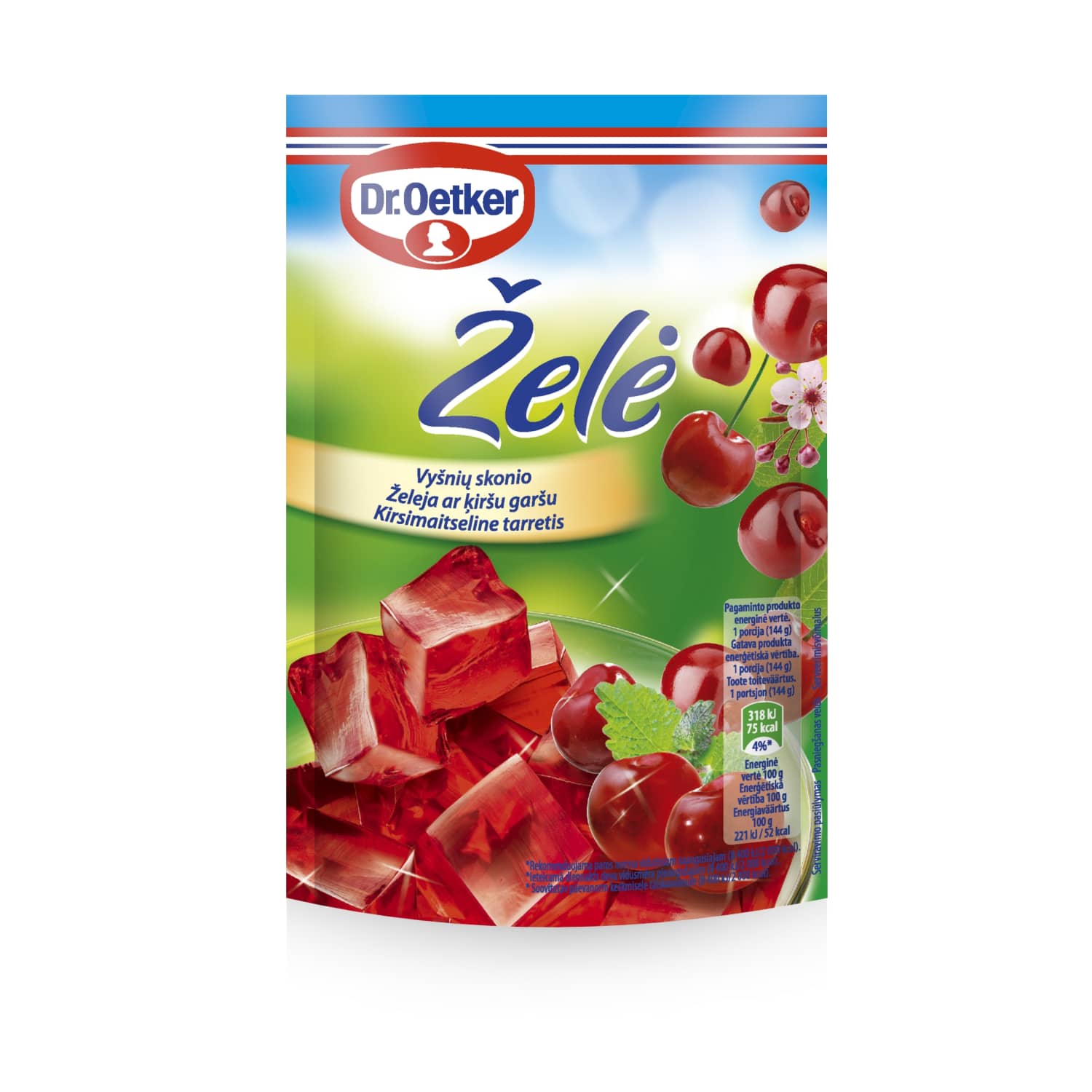 Želeja Dr Oetker ar ķiršu garšu 72g
