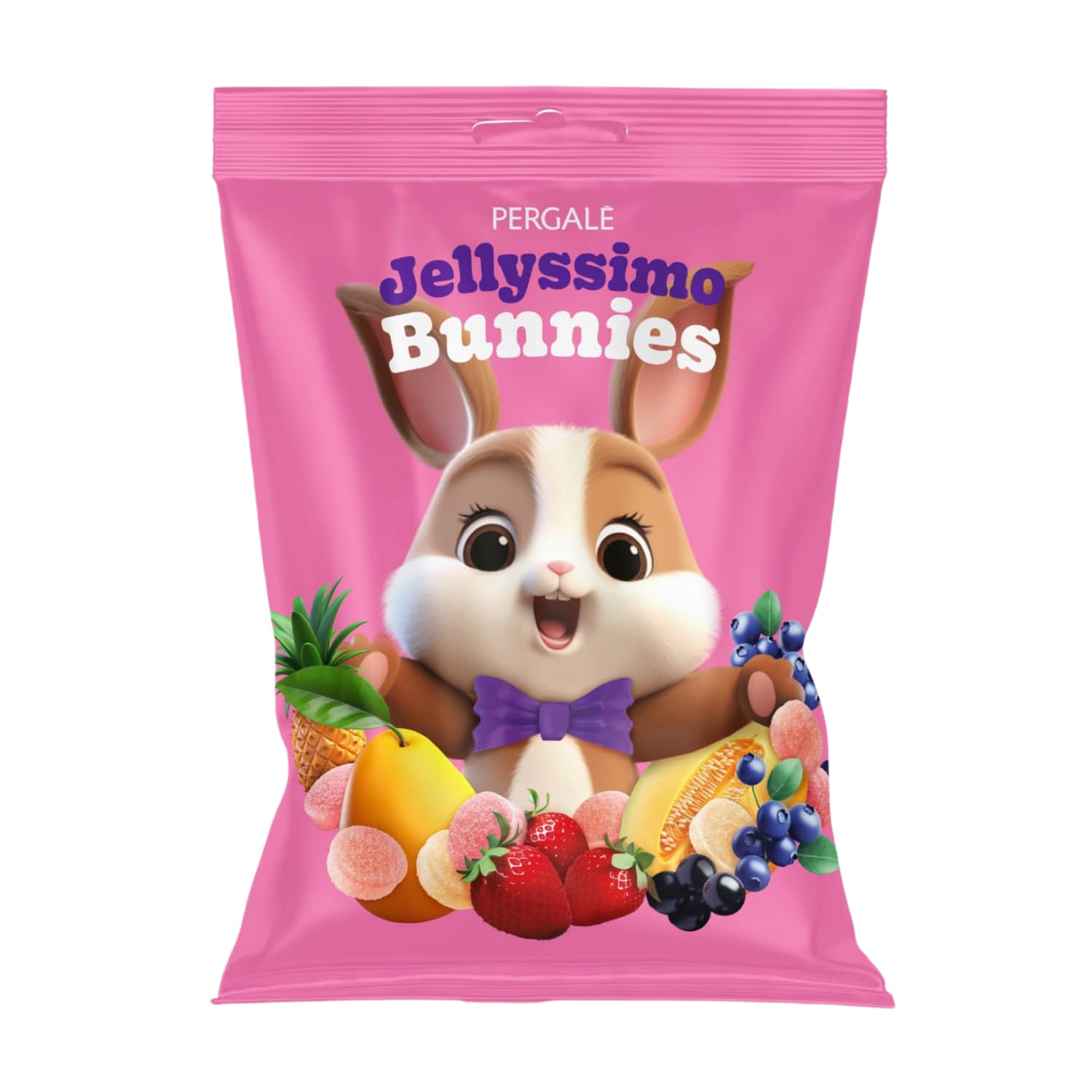 Žel. konfektes Pergale Jellyssimo bun. 150g