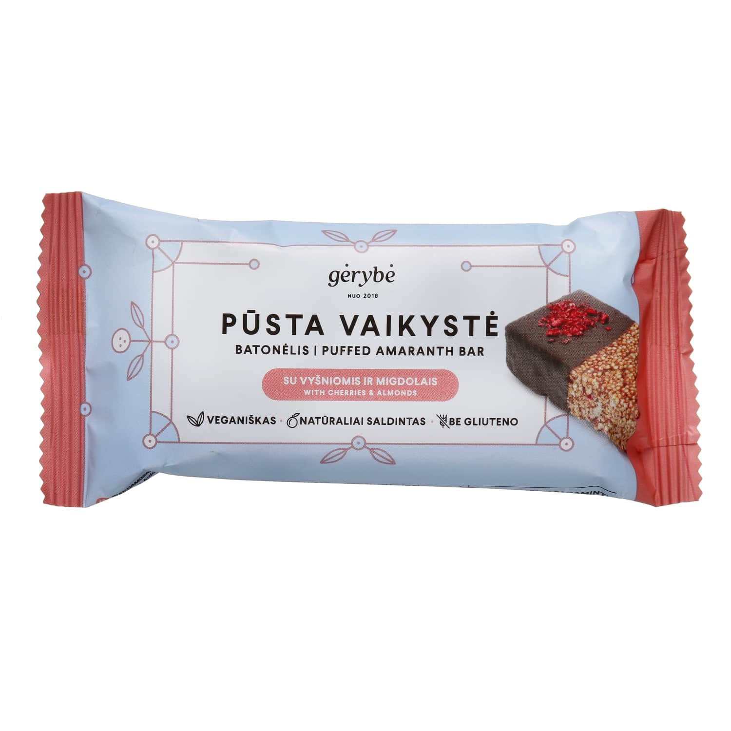 Batonėlis su vyšn. ir migd. GĖRYBĖ, 40 g