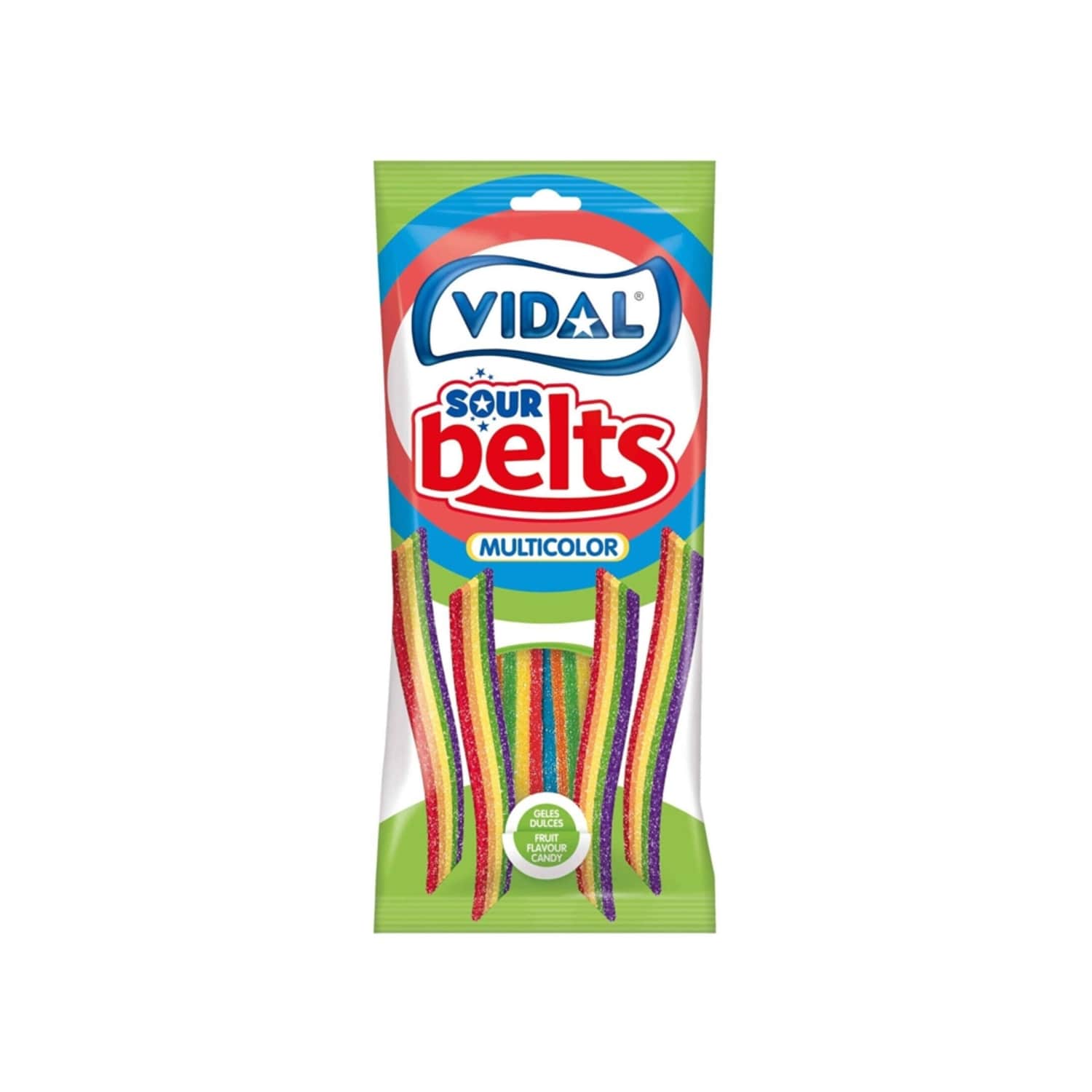 Želejas konf. Vidal Sour Multicolor Belts 90g