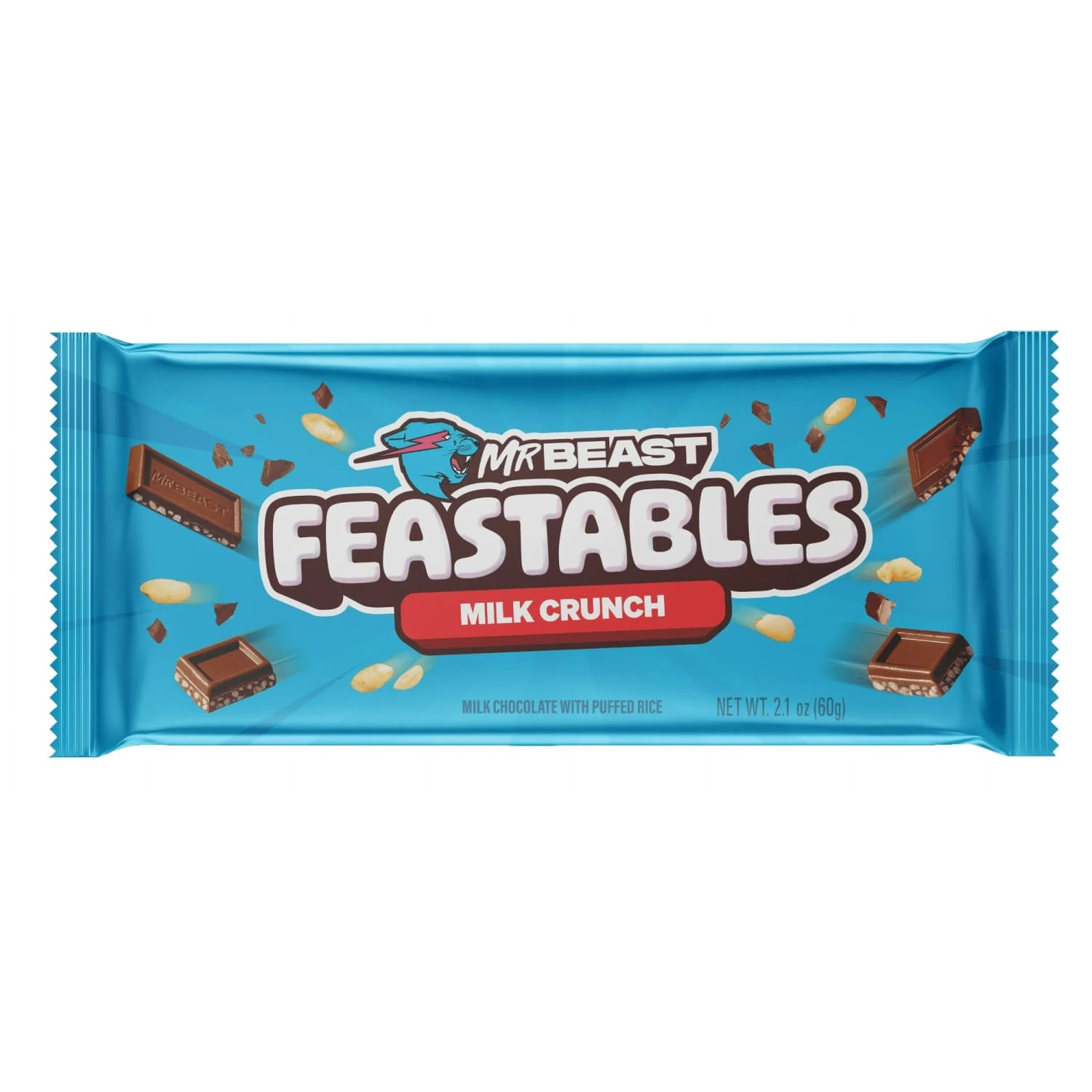 Piena šokolāde Feastables Crunch 60g