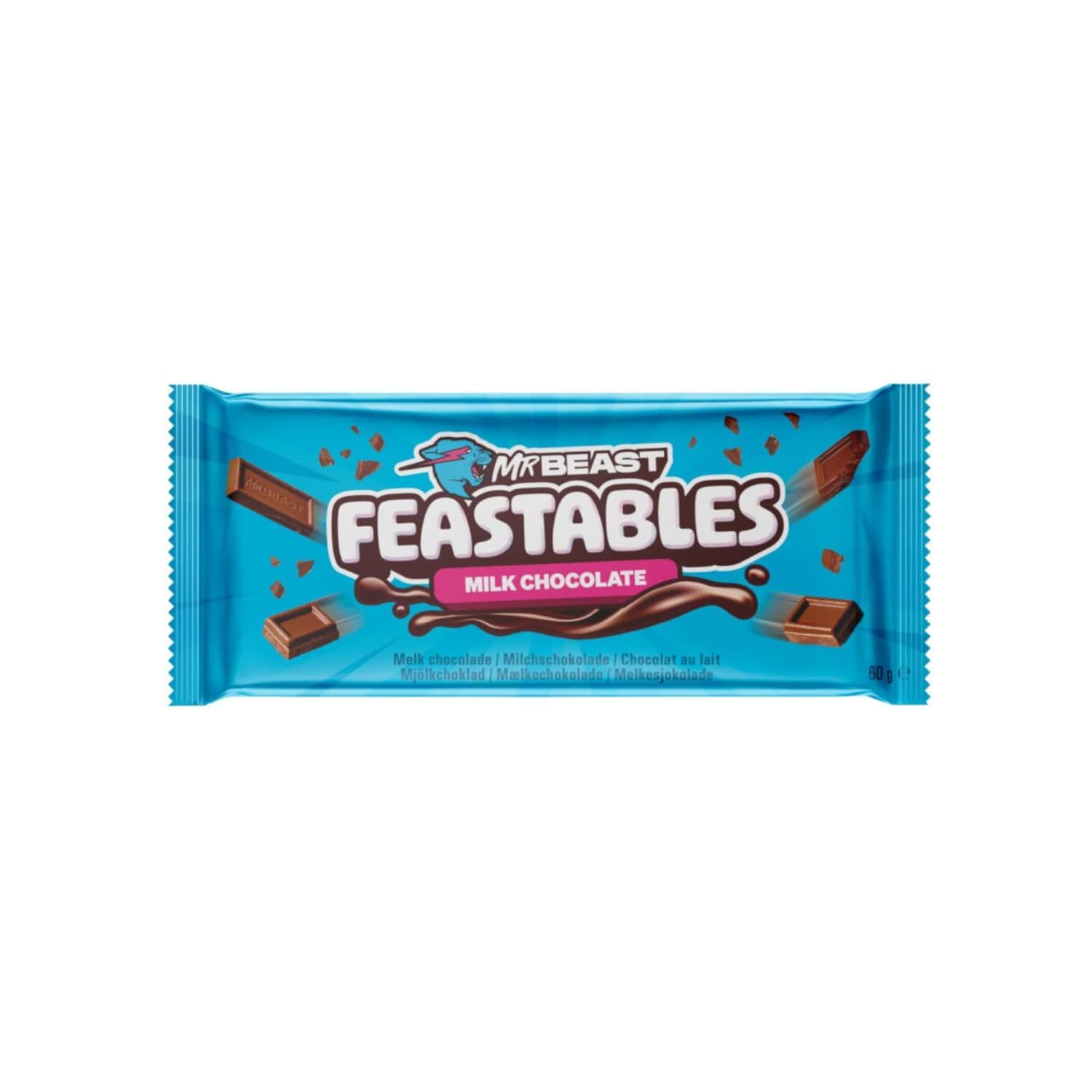 Pieninis šokoladas FEASTABLES, 60 g