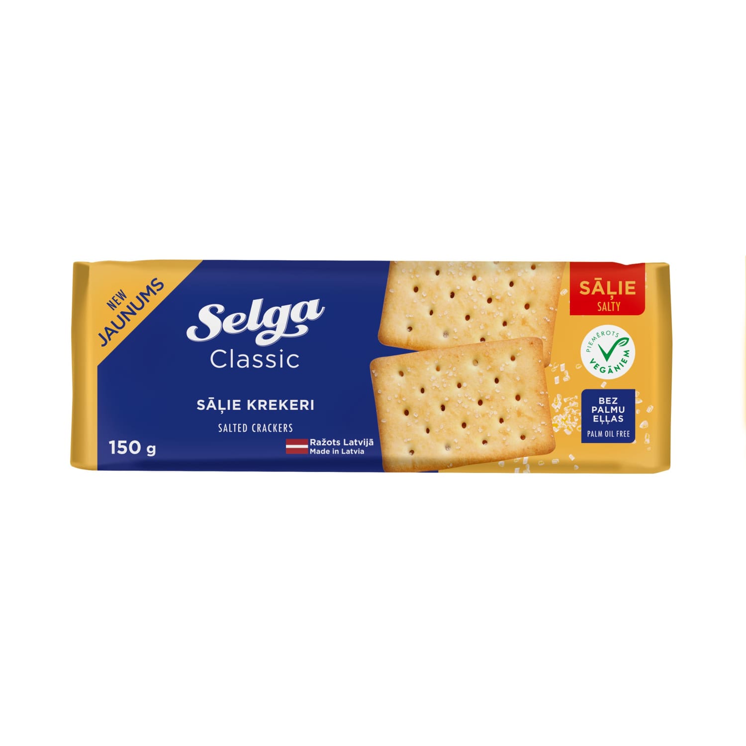 Sāļie krekeri Selga Klasika 150g