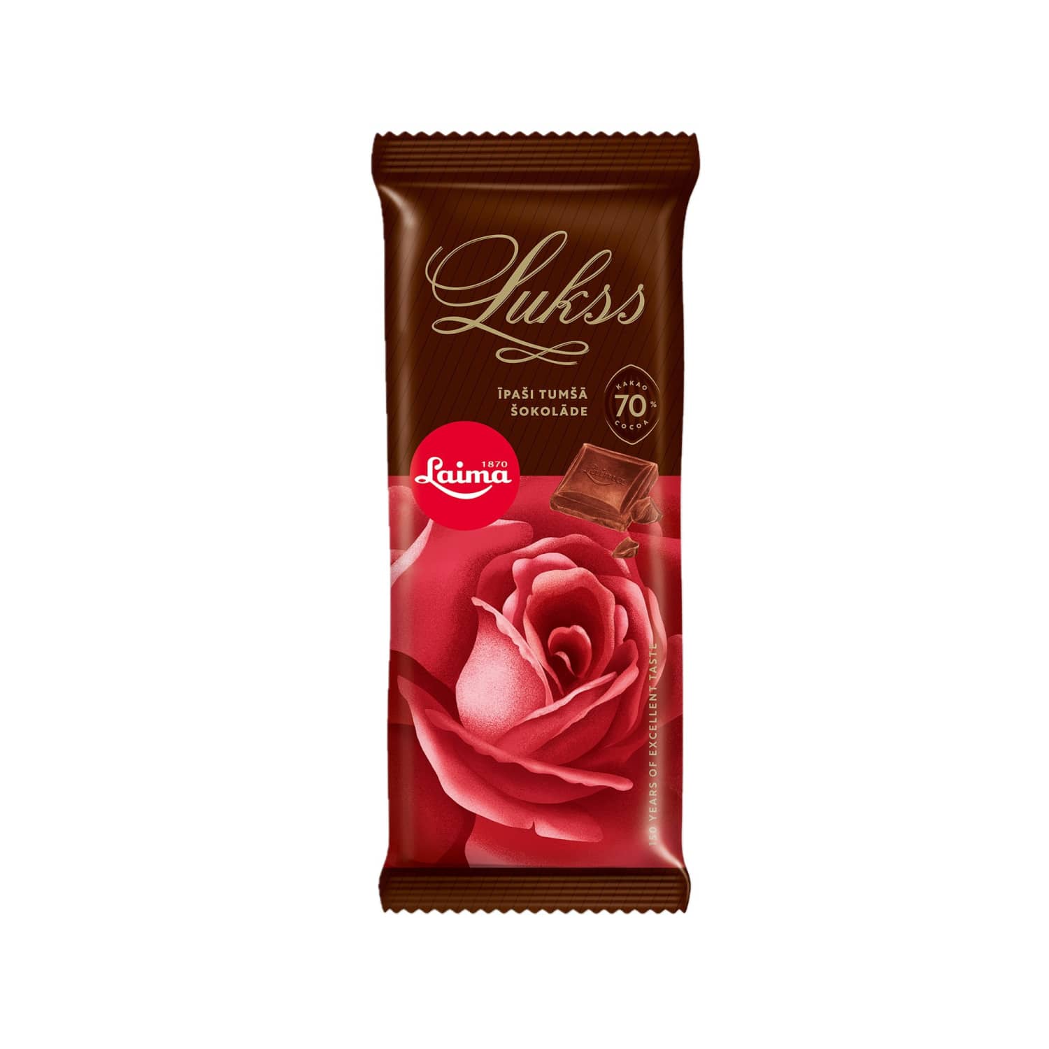 Īpaši tumšā šokolāde Lukss 70% 90g