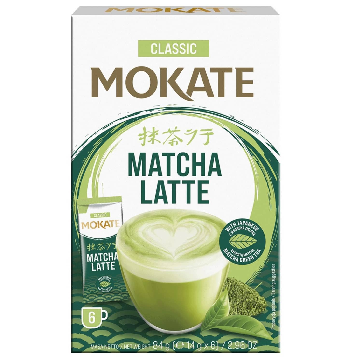 Kohvijook lahustuv Matcha Latte Mokate 6x14g