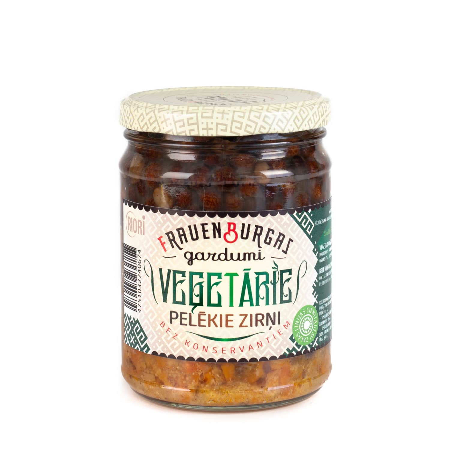 Pelēkie zirņi Frauenburgas gardumi veģ. 500g