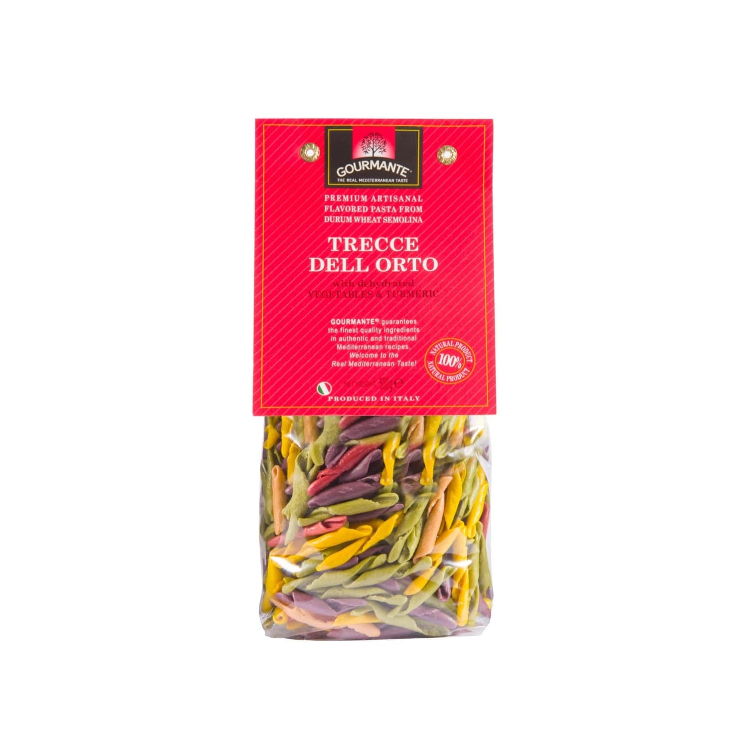 Makaronai GOURMANTE TRECCE DELL ORTO, 500 g