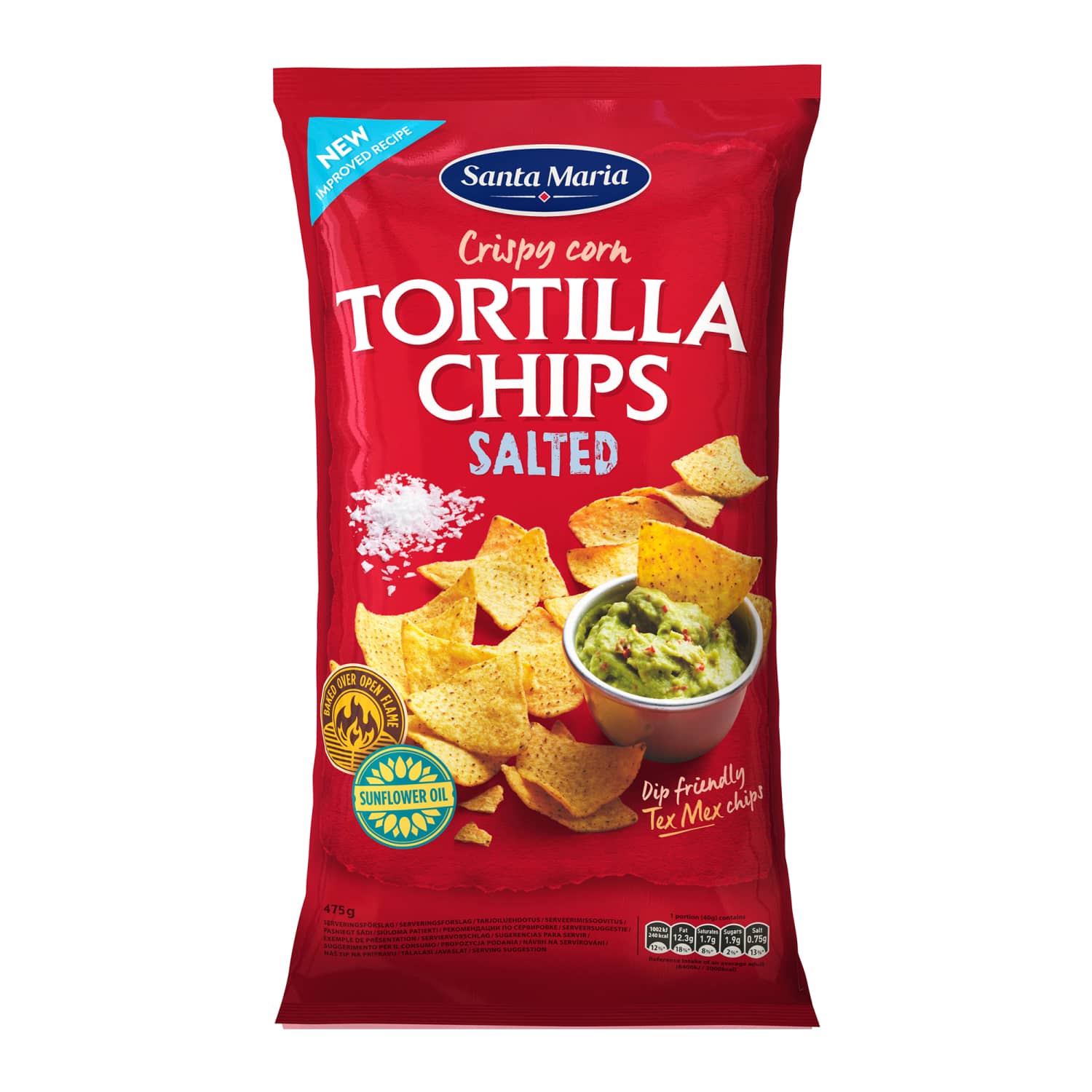 Kuk. traškučiai su druska SANTA MARIA, 475 g