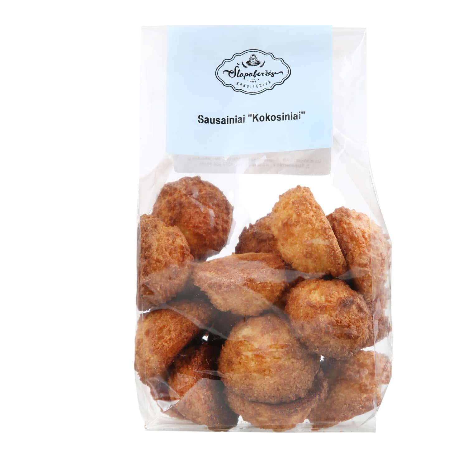 KOKOSINIAI sausainiai ŠLAPABERŽĖS, 300 g