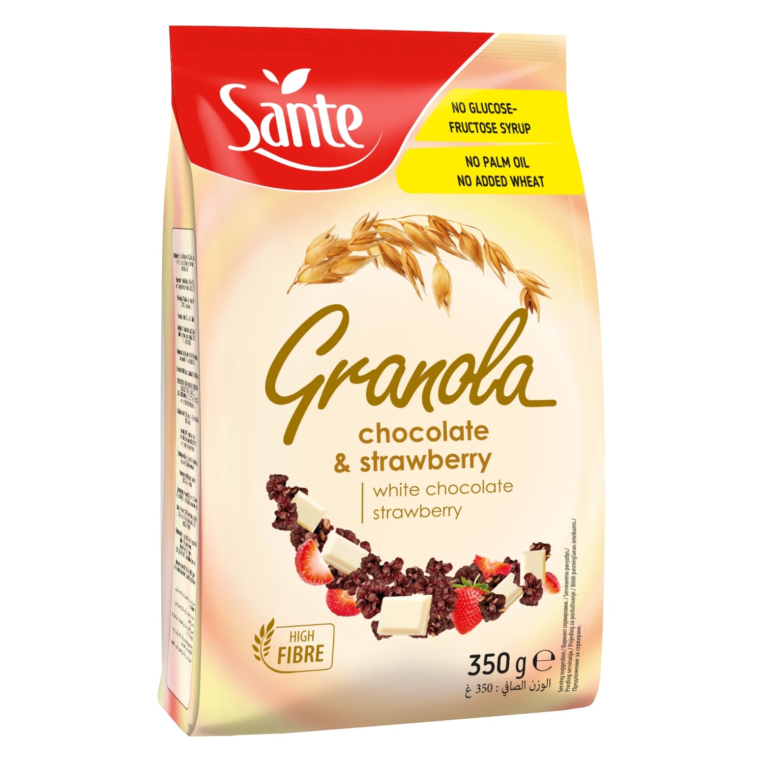 Müsli Granola valge šok.-maasika Sante 350g