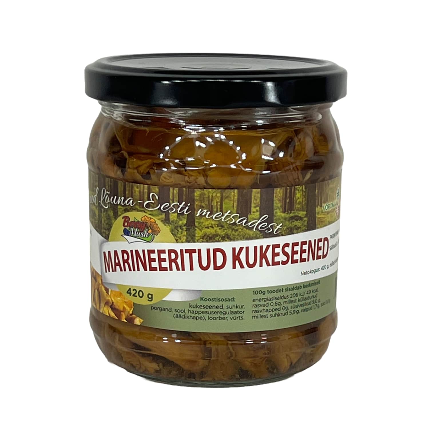 Marineeritud kukeseened Berrymush 420g