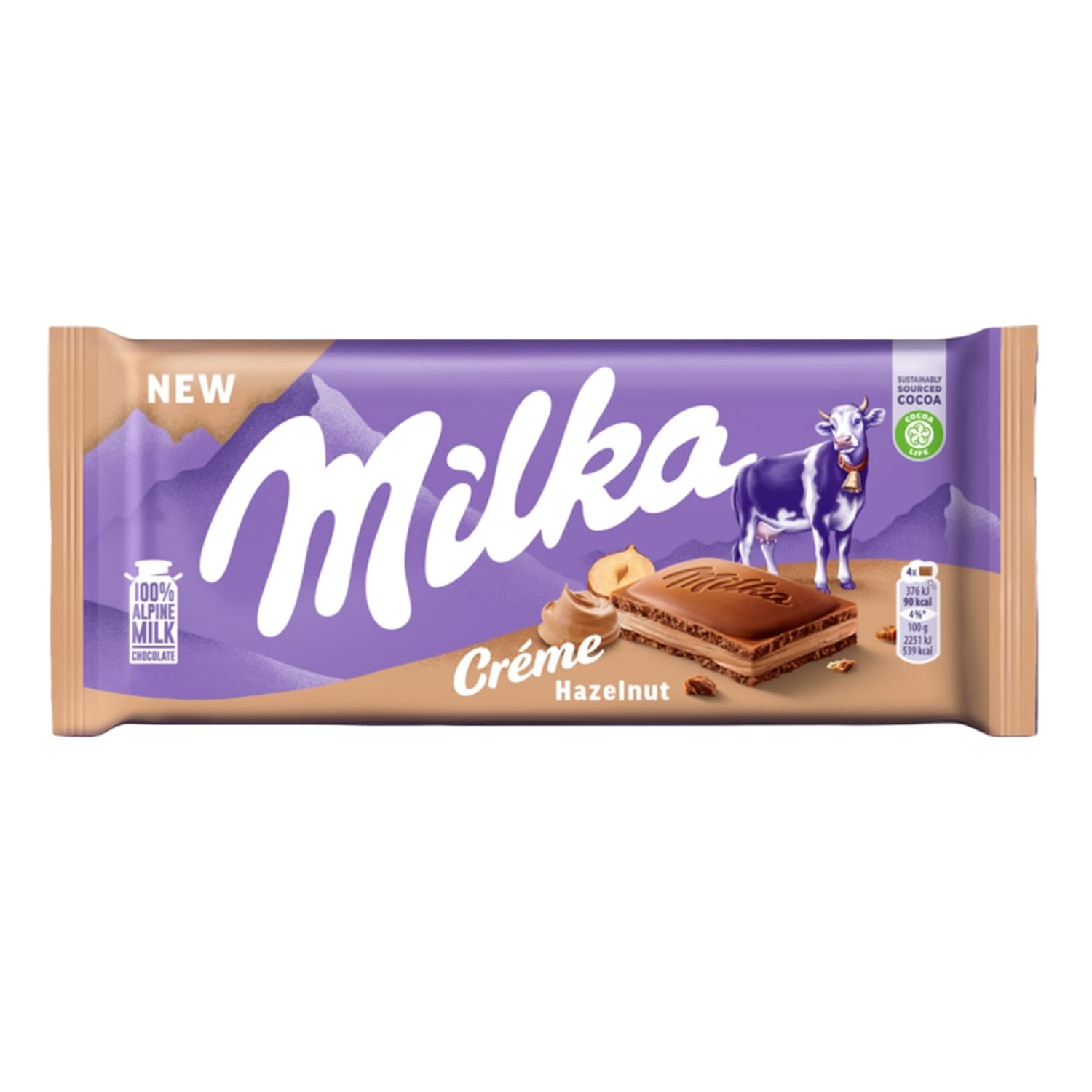 Pien. šokoladas MILKA su lazd. rieš. įd., 85g