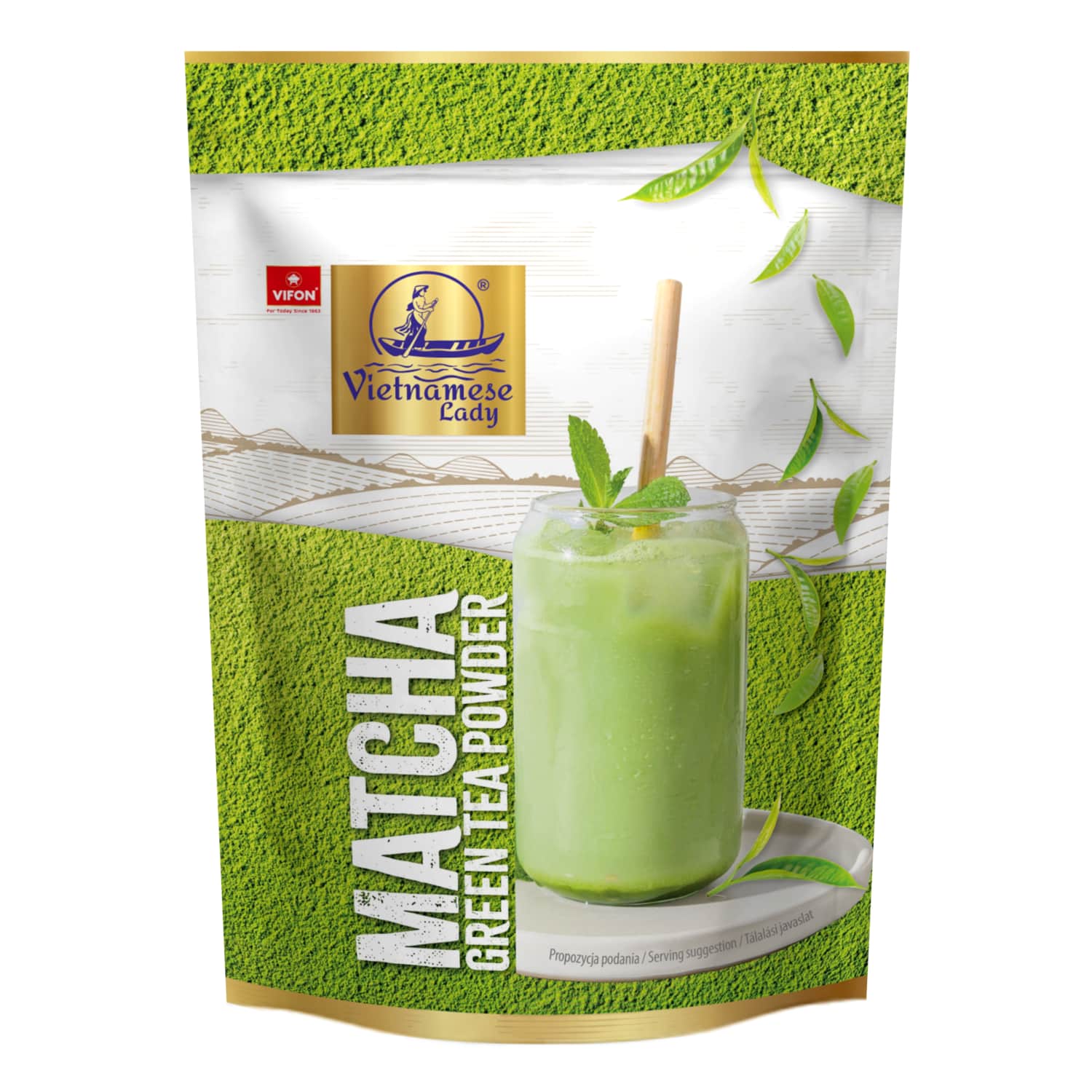 Zaļās tējas pulveris Vifon Matcha 50g