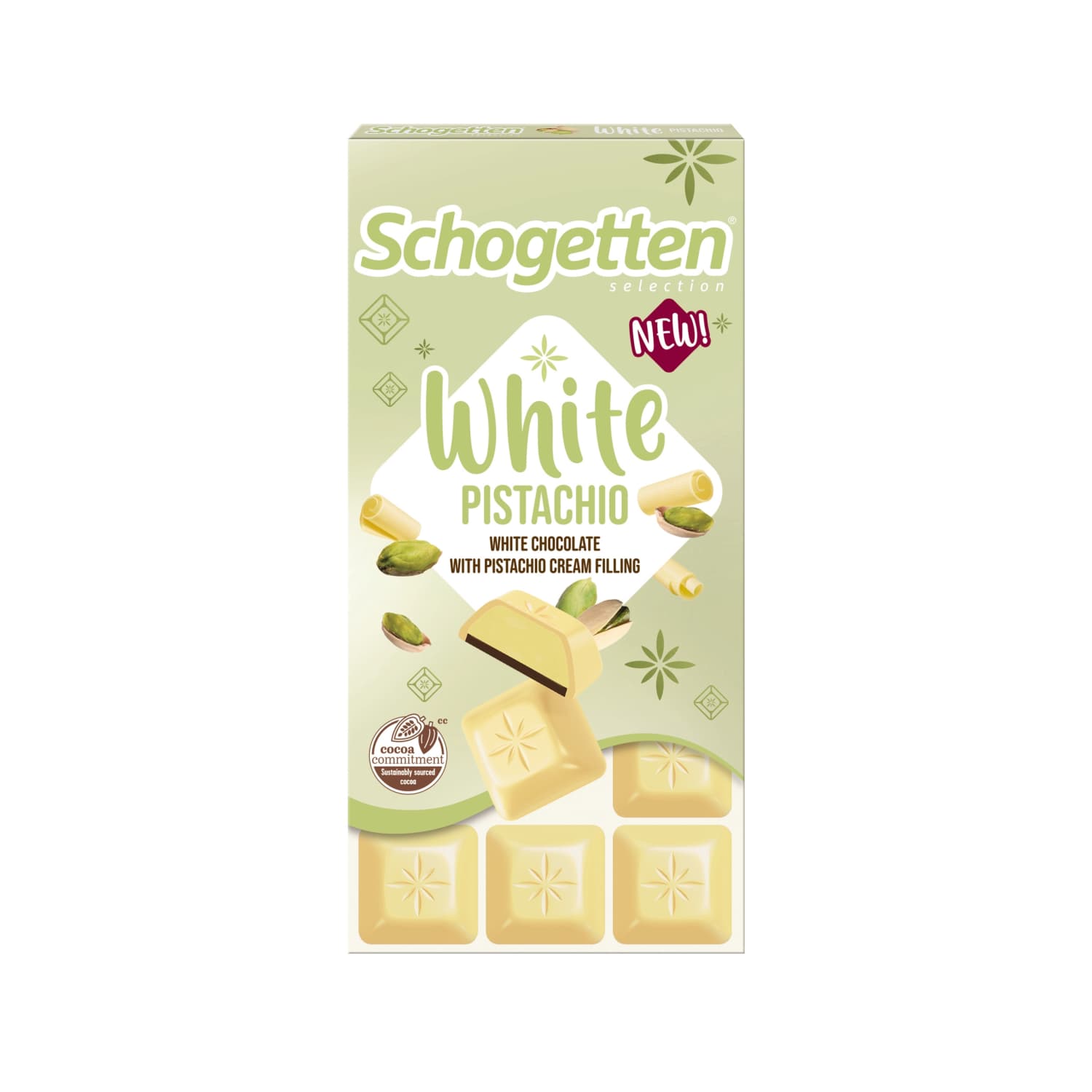 Šokolado gab. SCHOGETTEN BL. PISTACH, 100 g