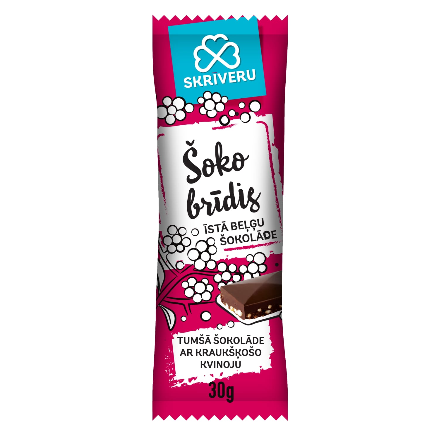 Šokolādes tāf. Šoko brīdis kraukšķ. kvin. 30g