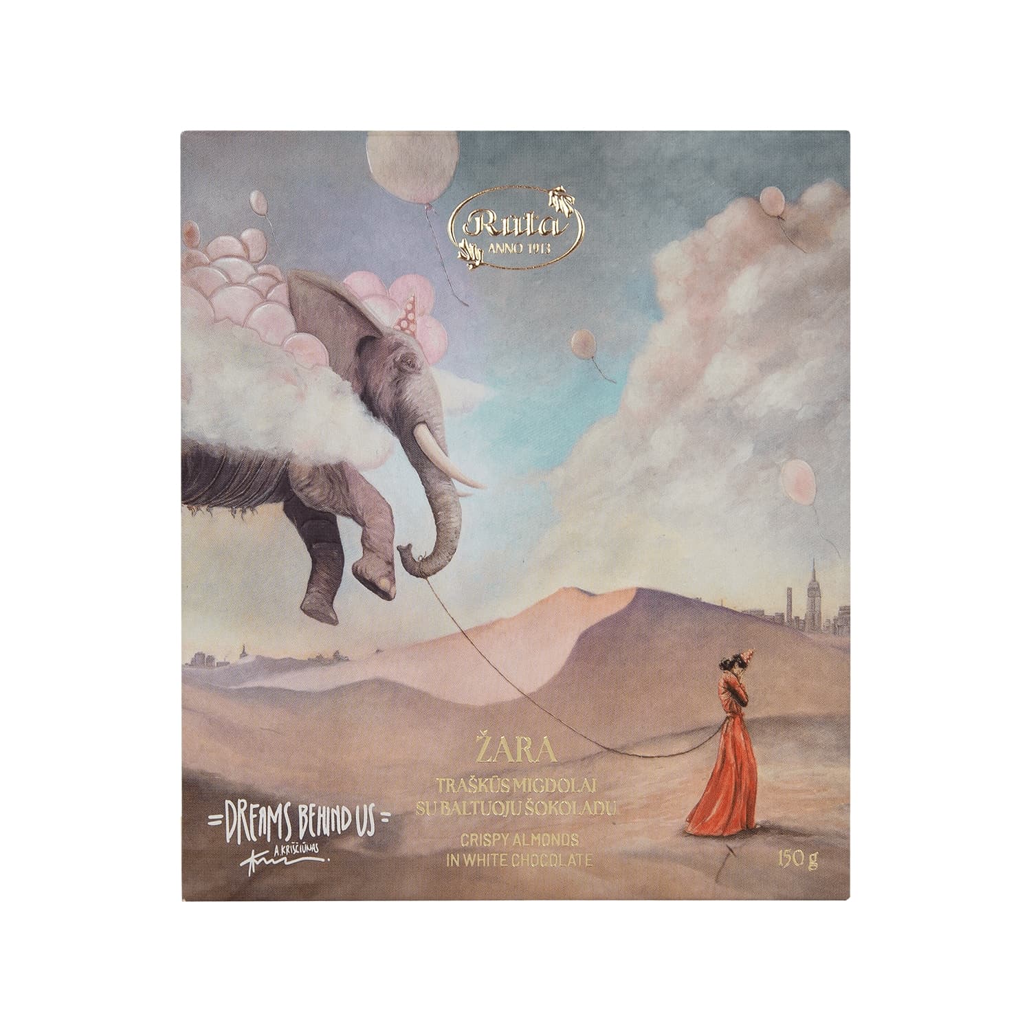 Tr. migdolai su balt. šokol. ŽARA, 150 g