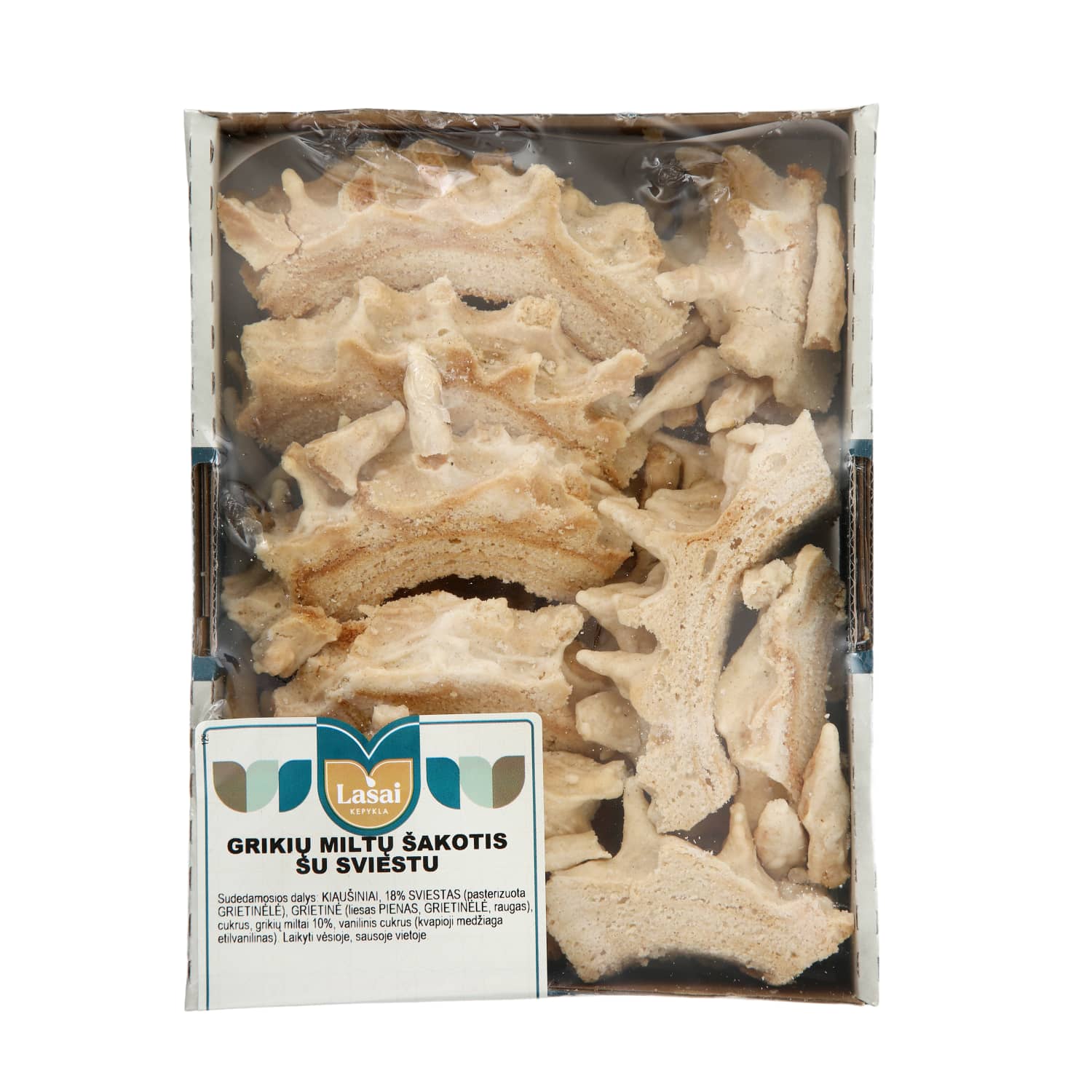 Pjaust. grikių miltų šakotis LAŠŲ DUONA, 1 kg