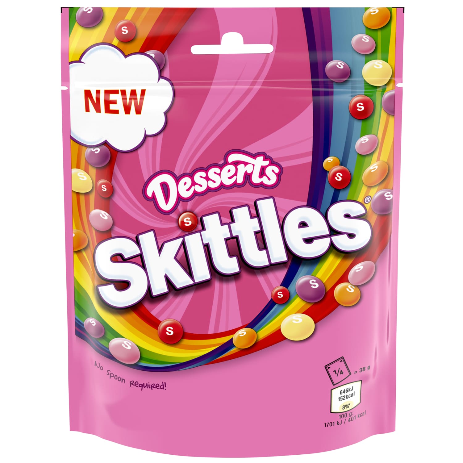 Košļājamās konfektes Skittles Desserts 152g