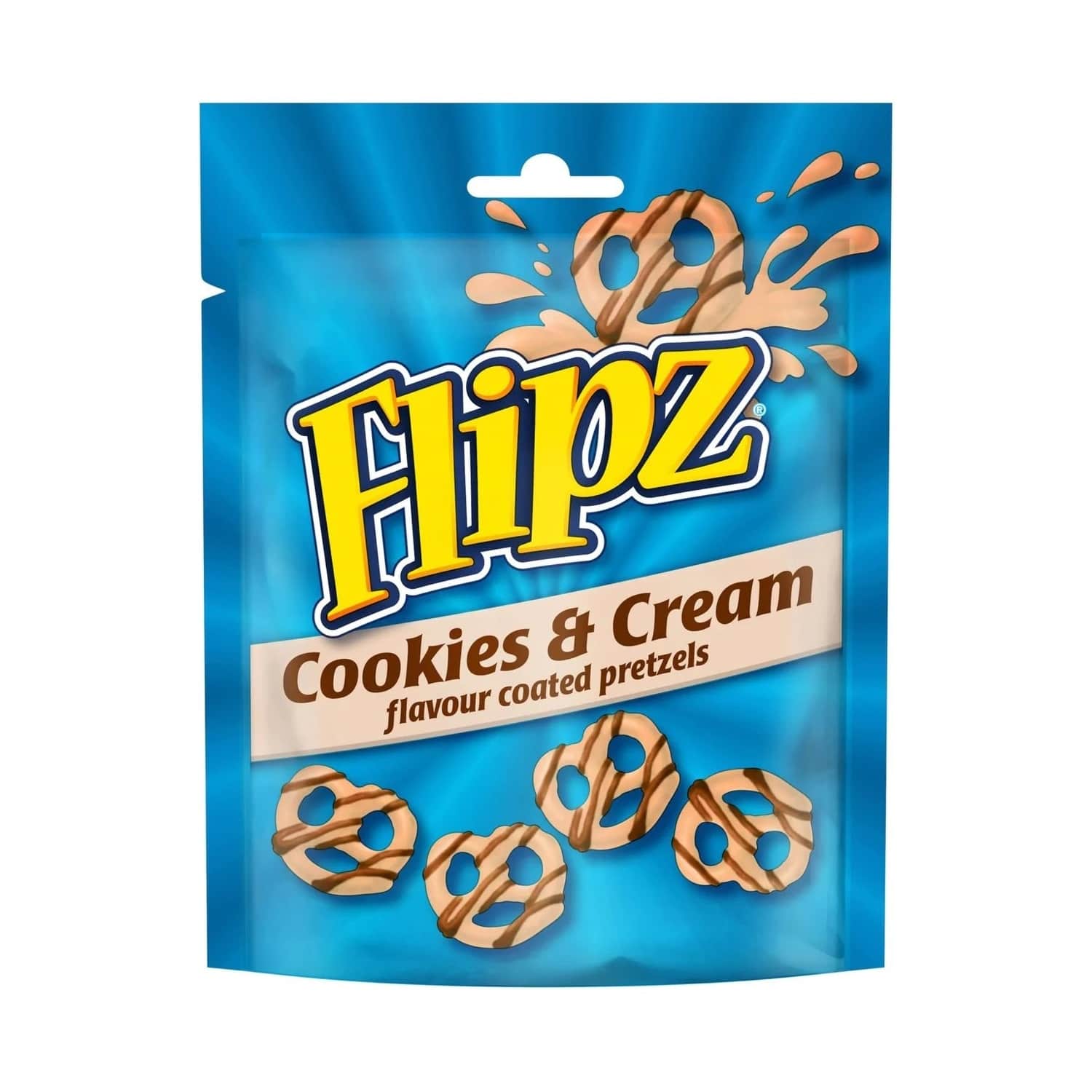Kliņģerīši Flipz Cookies and Cream 90g