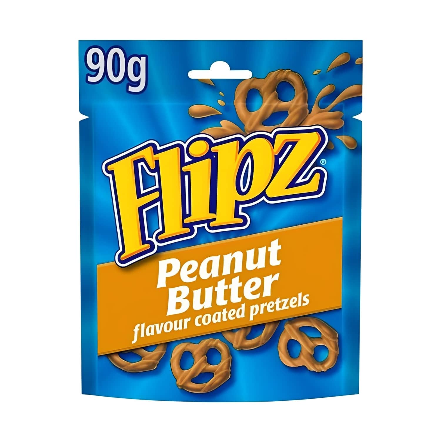 Kliņģerīši Flipz Peanut Butter 90g