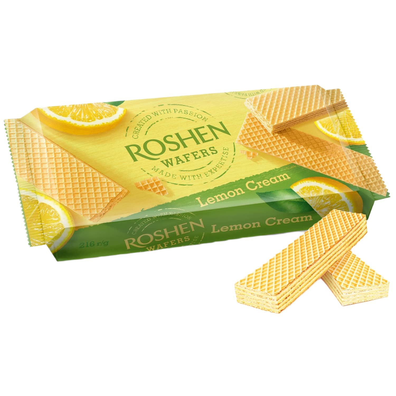 Vafliai su citrininiu įdaru ROSHEN, 216 g