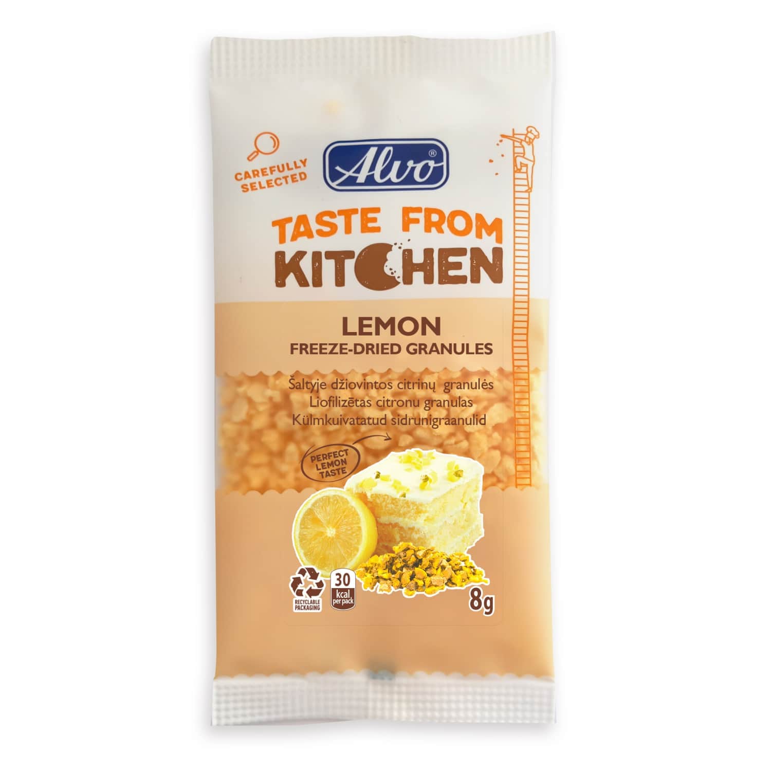 Liofilizētas citronu granulas Alvo 8g