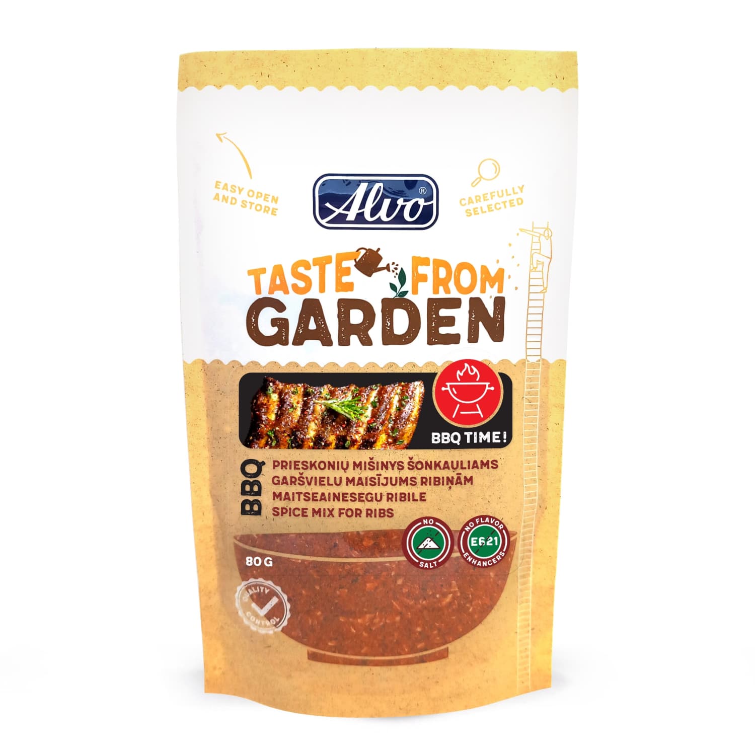 BBQ prieskonių mišinys šonkauliams, 80 g