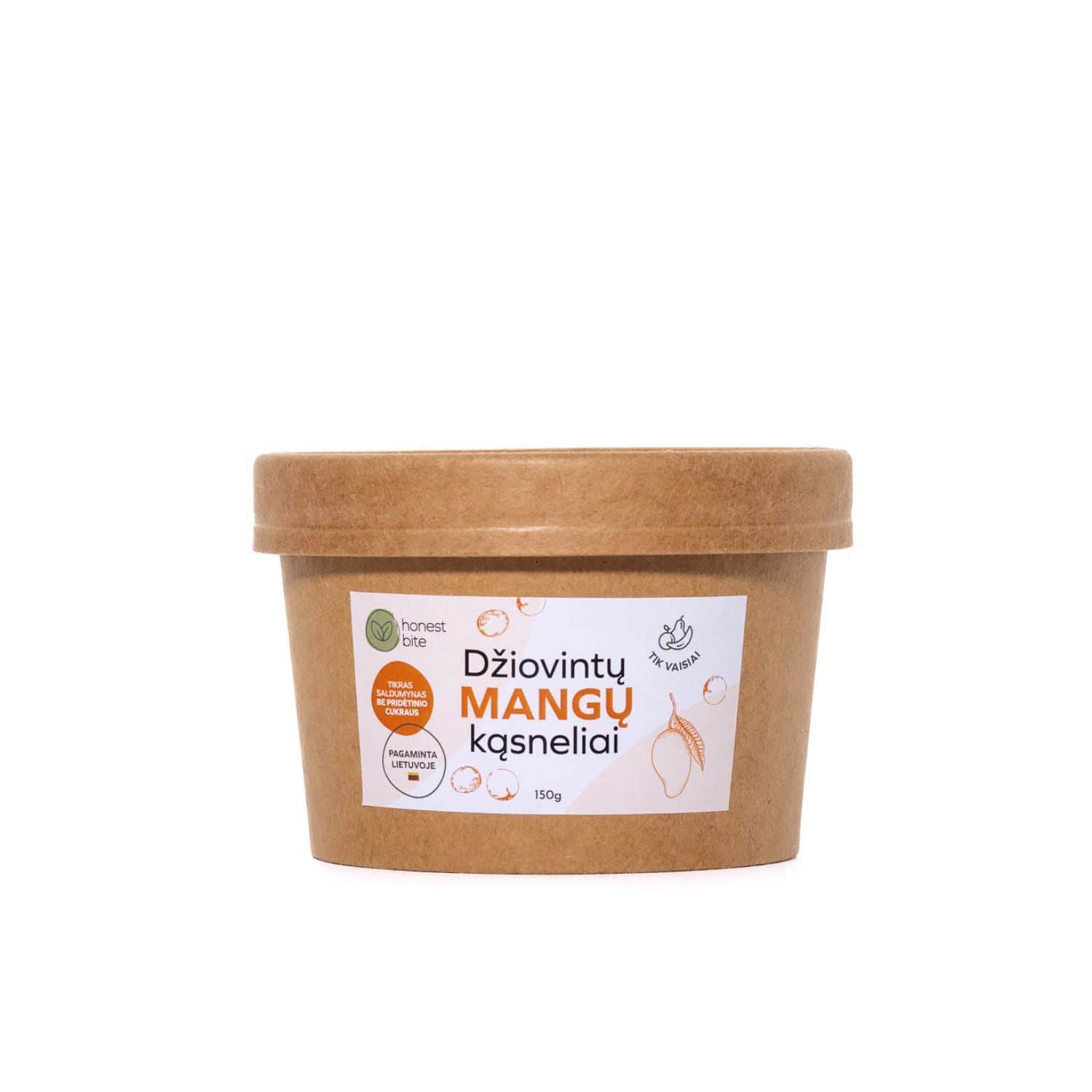 Dž. mangų kąsneliai HONESTBITE, 150 g