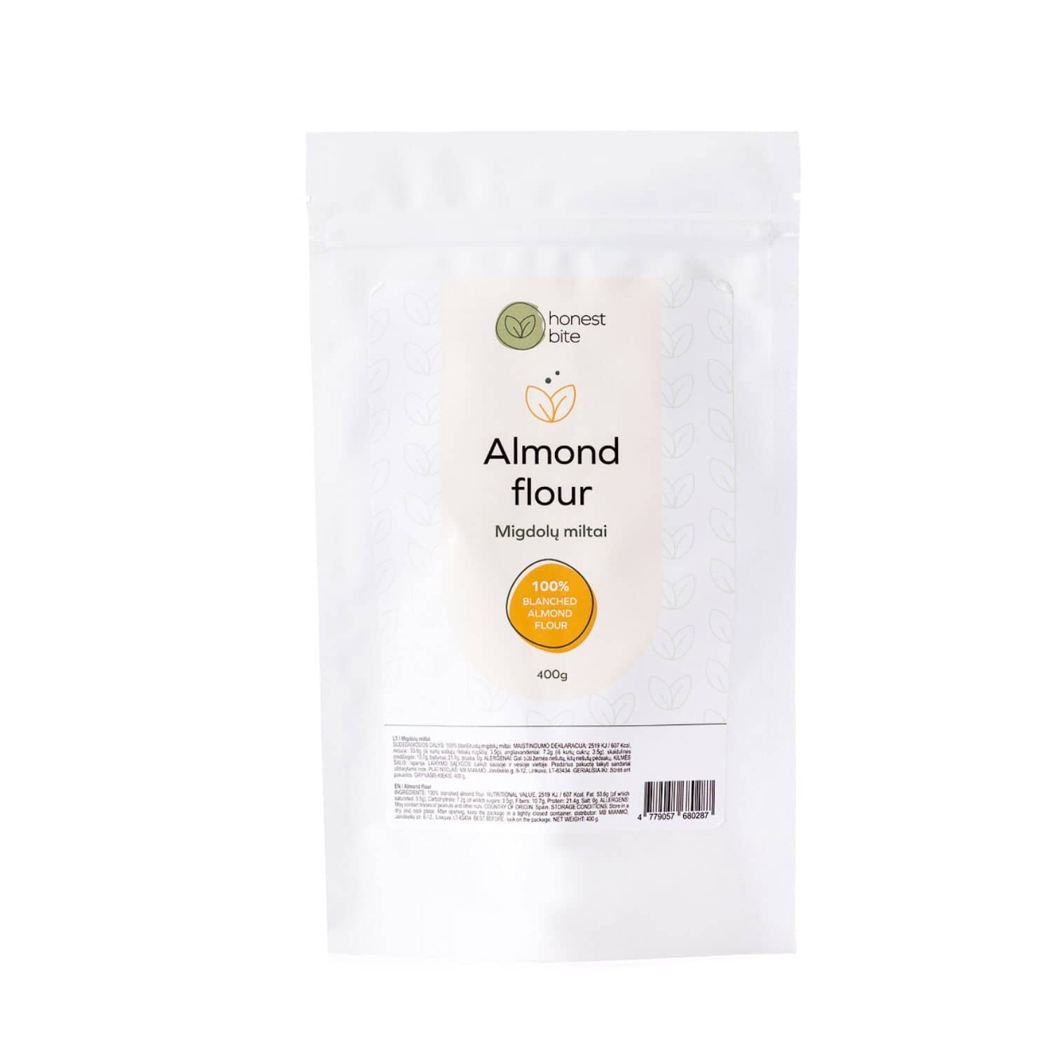 Migdolų miltai HONESTBITE, 400 g