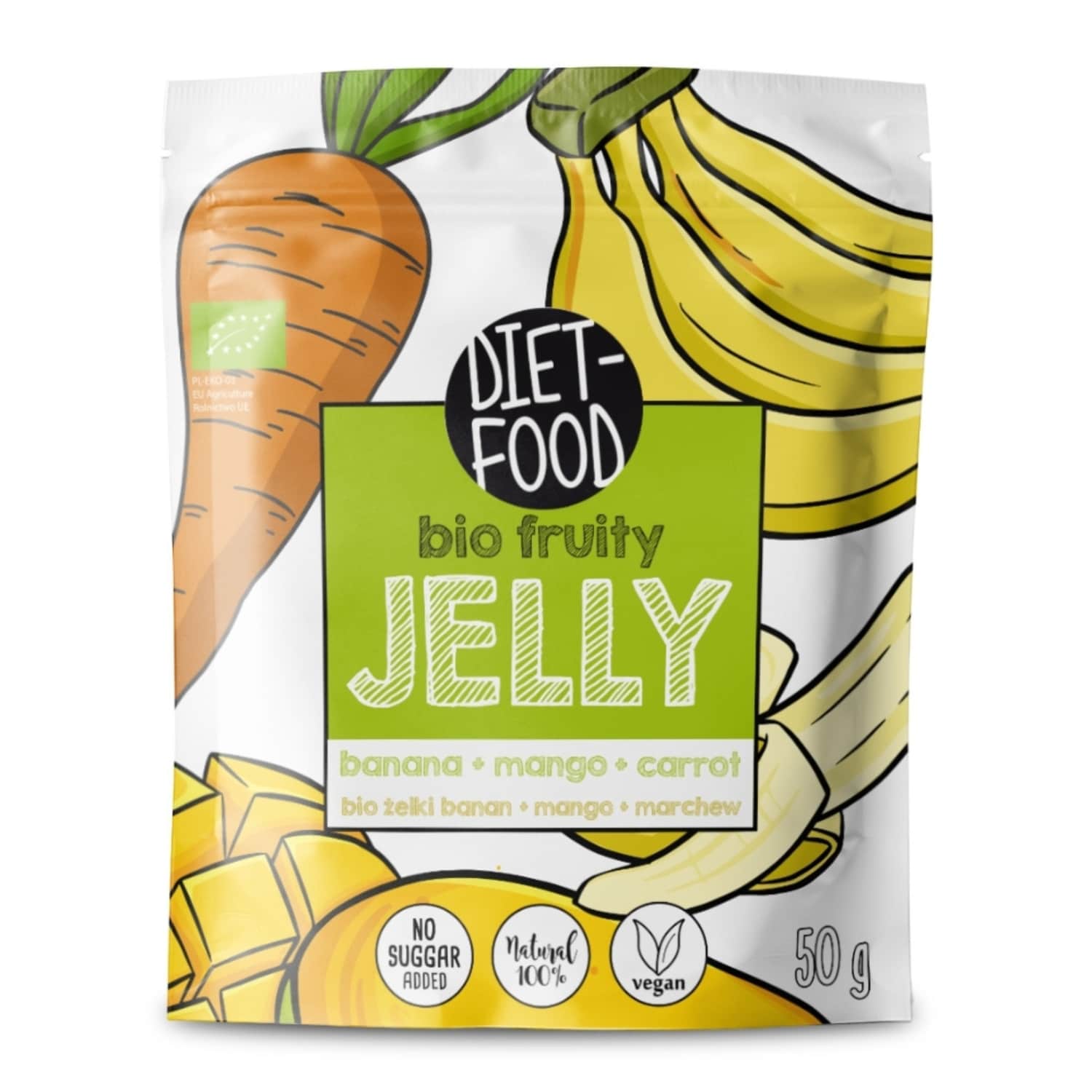 Ekol. ban., mango sk. juost. DIET-FOOD, 50 g