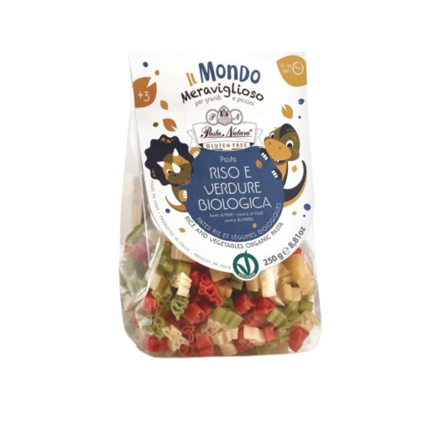 Ek. makaronai DINOZAURAI PASTA NATURA, 250 g